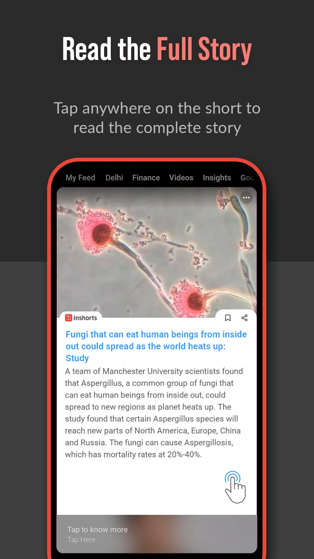 Inshorts - News in 60 words | Indus Appstore | Screenshot