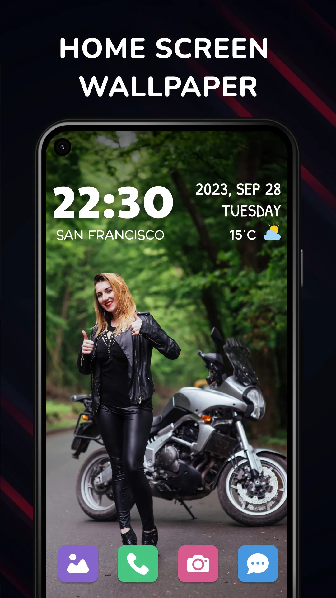 Digital Clock Wallpaper App | Indus Appstore | Screenshot