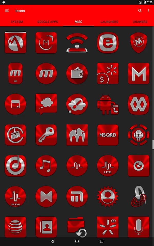 Red Icon Pack | Indus Appstore | Screenshot