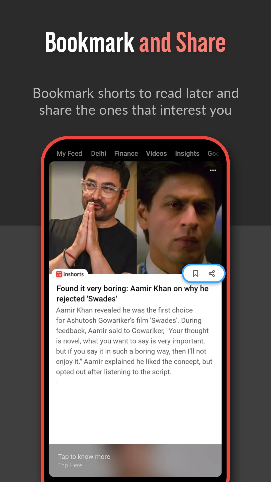 Inshorts - News in 60 words | Indus Appstore | Screenshot