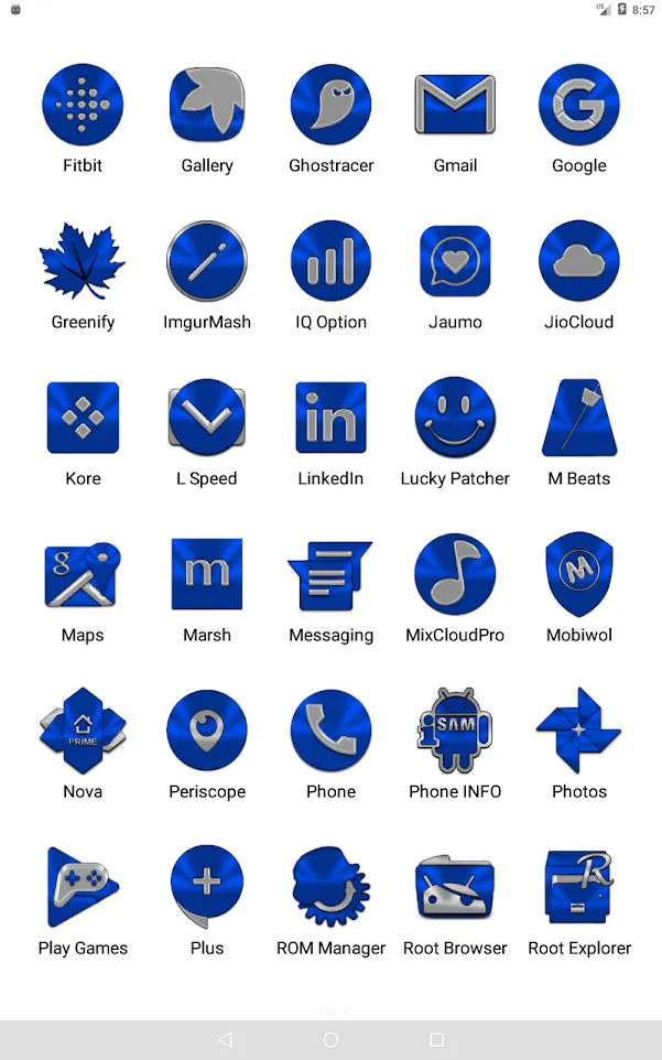 Blue Icon Pack | Indus Appstore | Screenshot