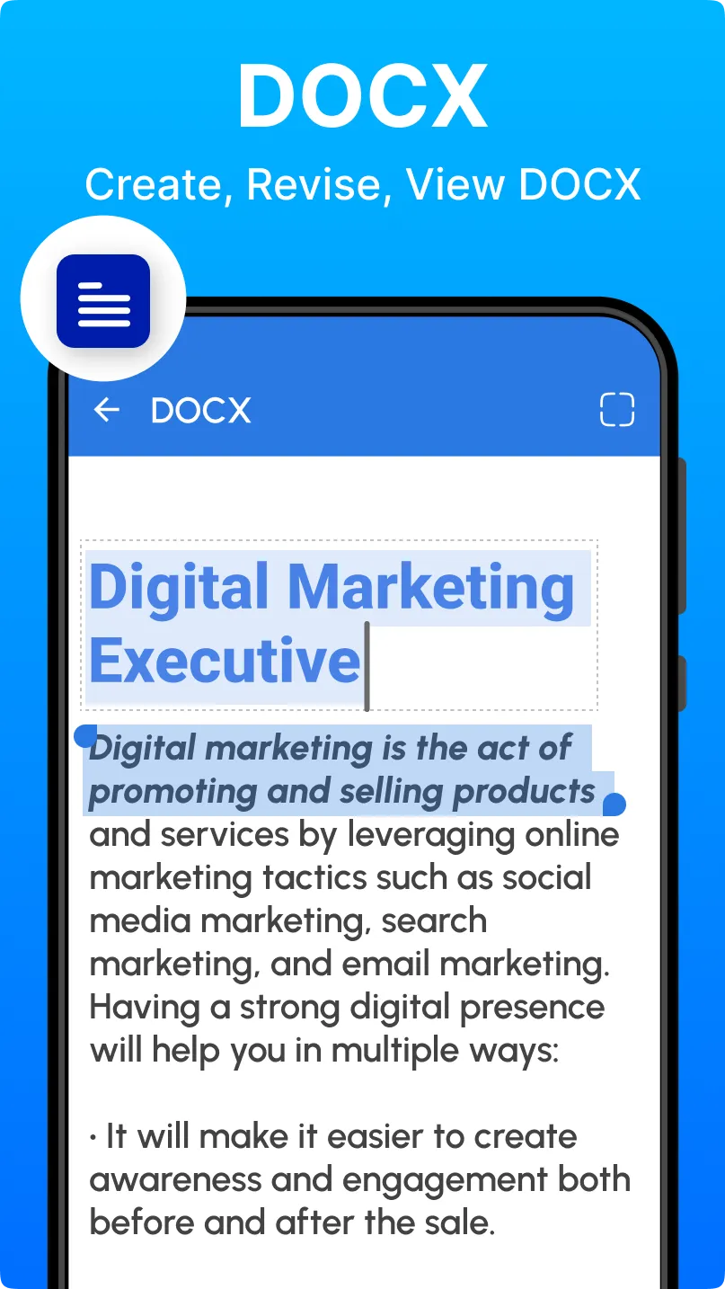 Docx Editor - Word, PDF, XLSX | Indus Appstore | Screenshot