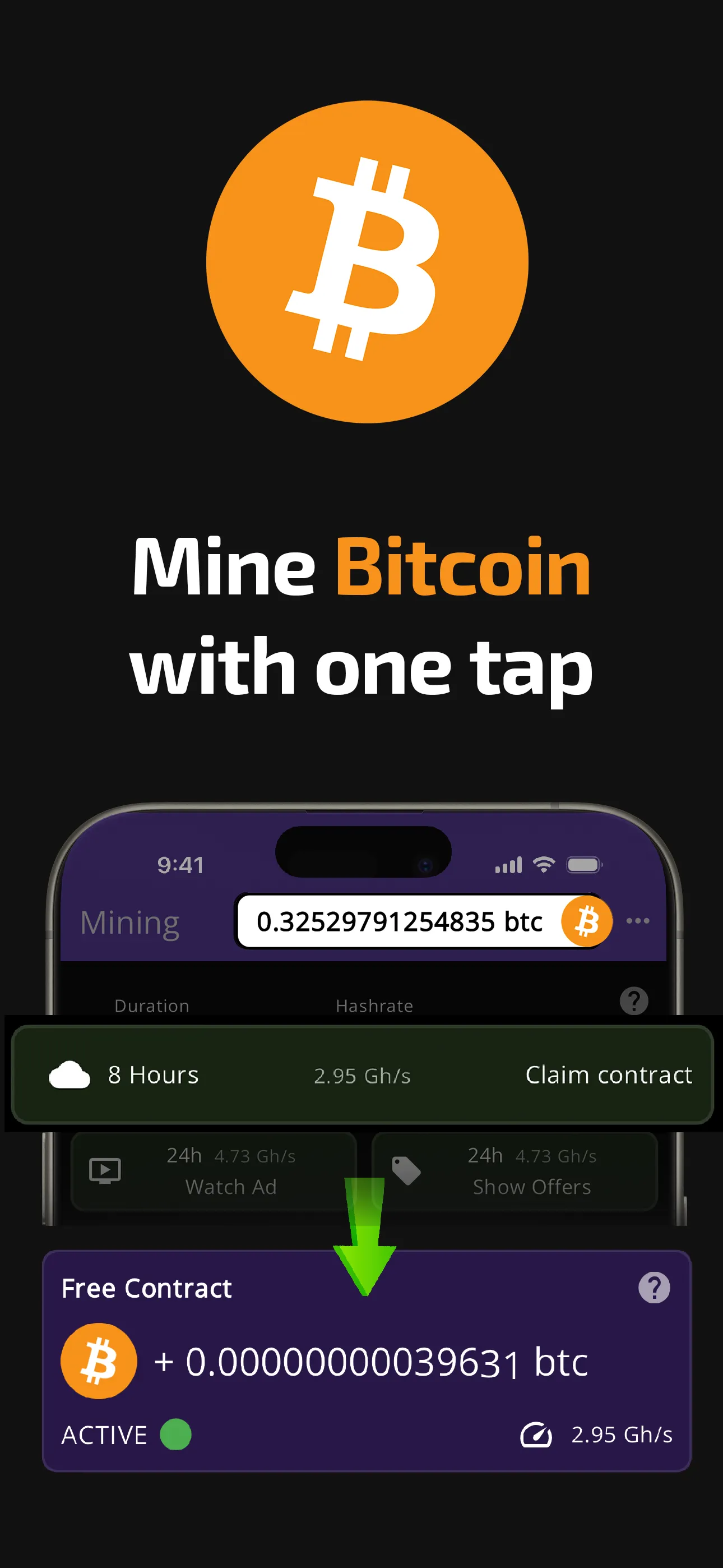 Bitcoin Mining (Crypto Miner) | Indus Appstore | Screenshot