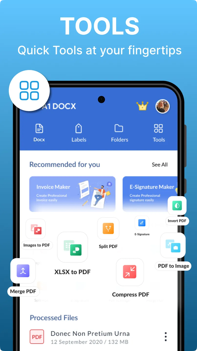 Docx Editor - Word, PDF, XLSX | Indus Appstore | Screenshot