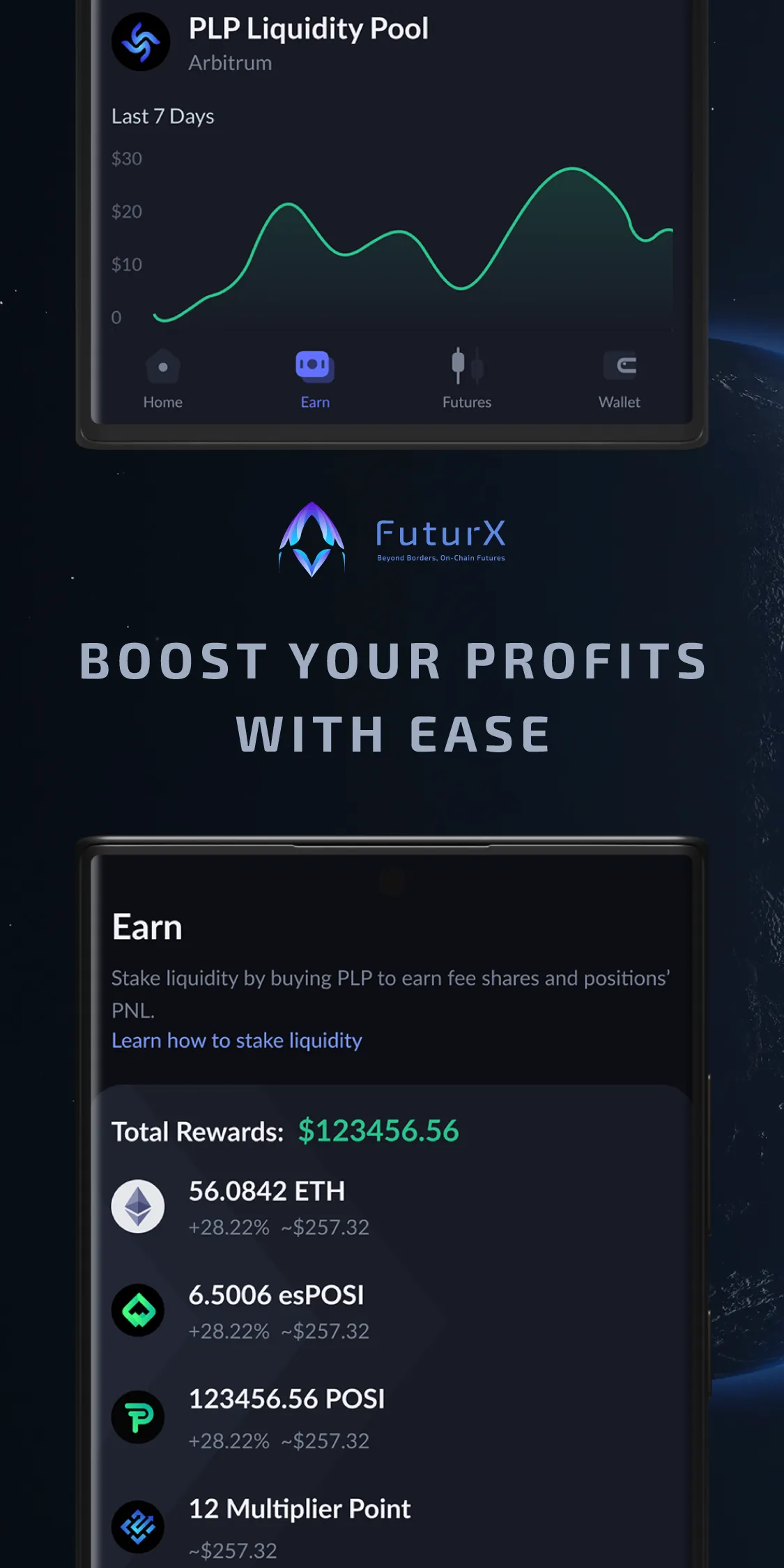 FuturX - On-Chain Futures | Indus Appstore | Screenshot