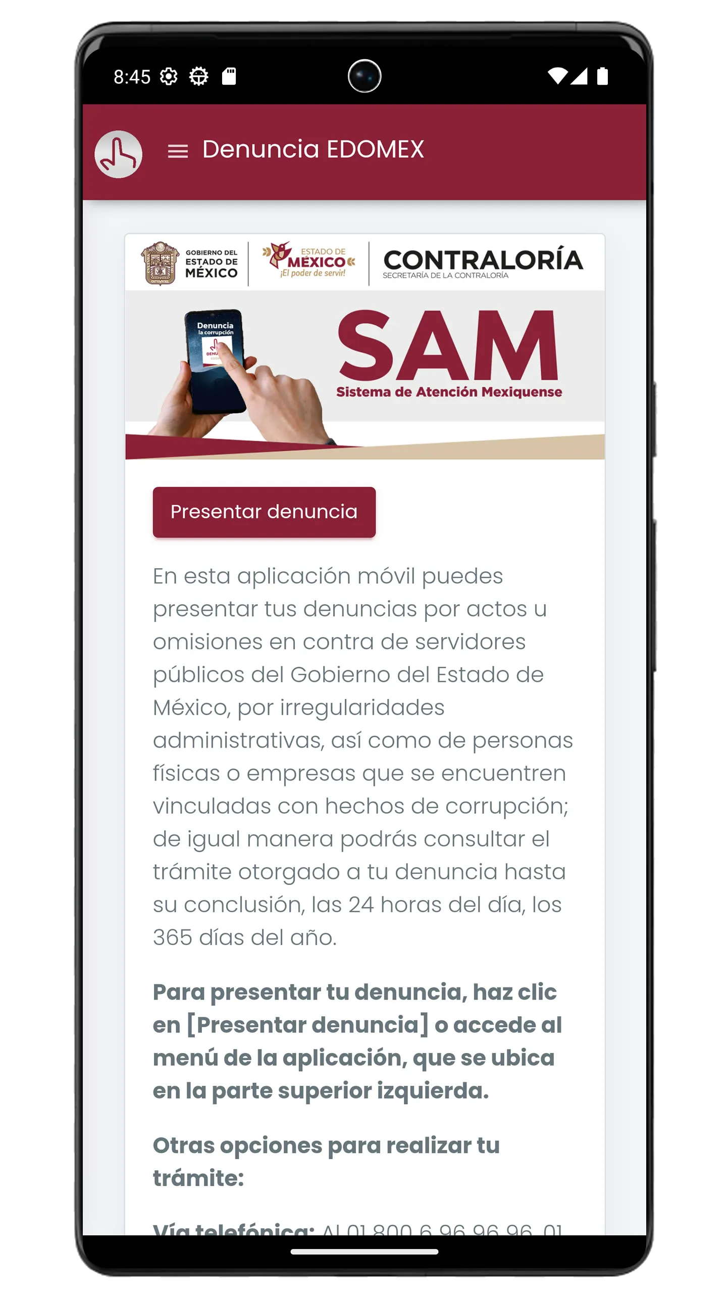 Denuncia EDOMEX | Indus Appstore | Screenshot