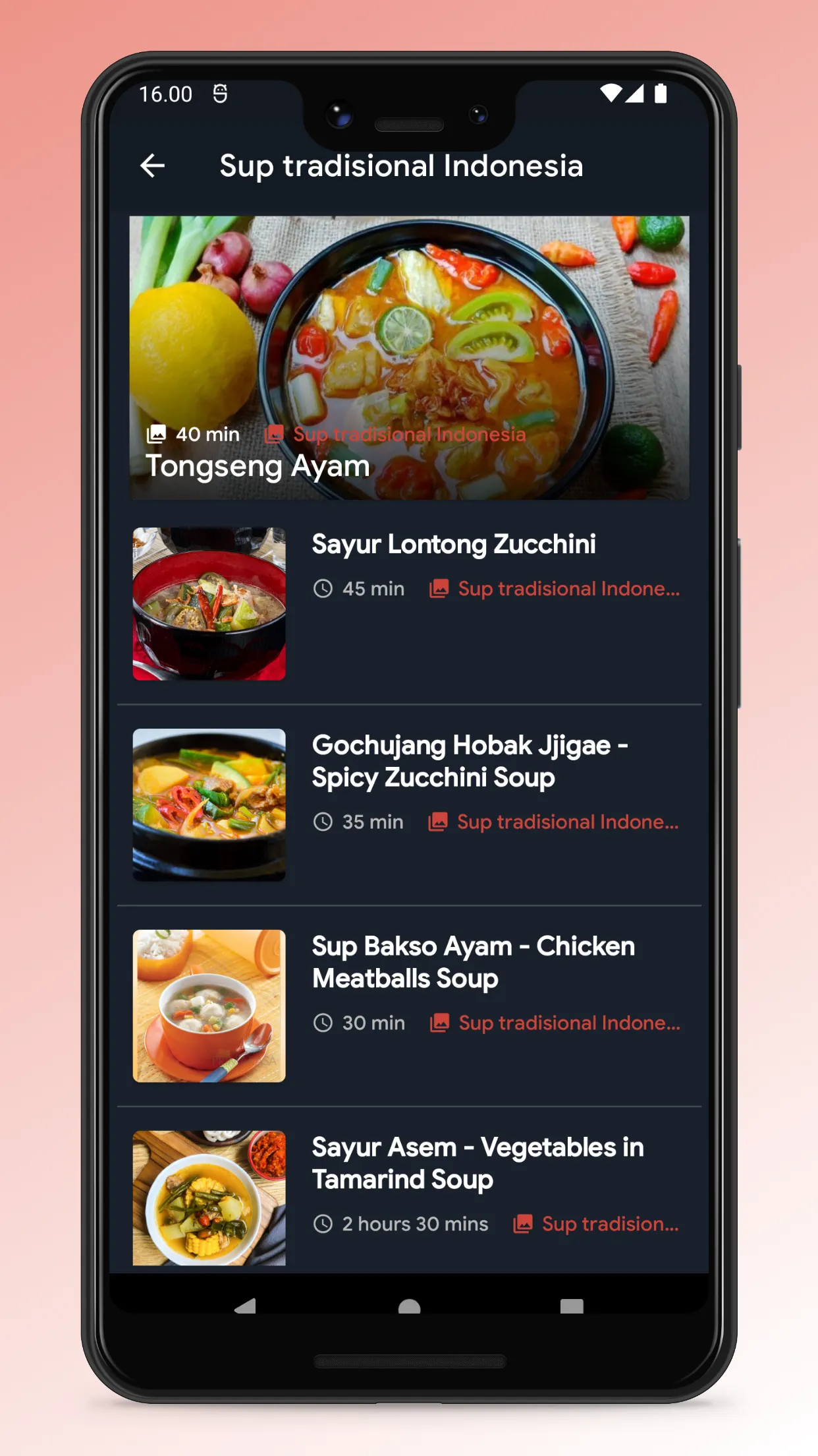 Indonesian Food Recipes App | Indus Appstore | Screenshot