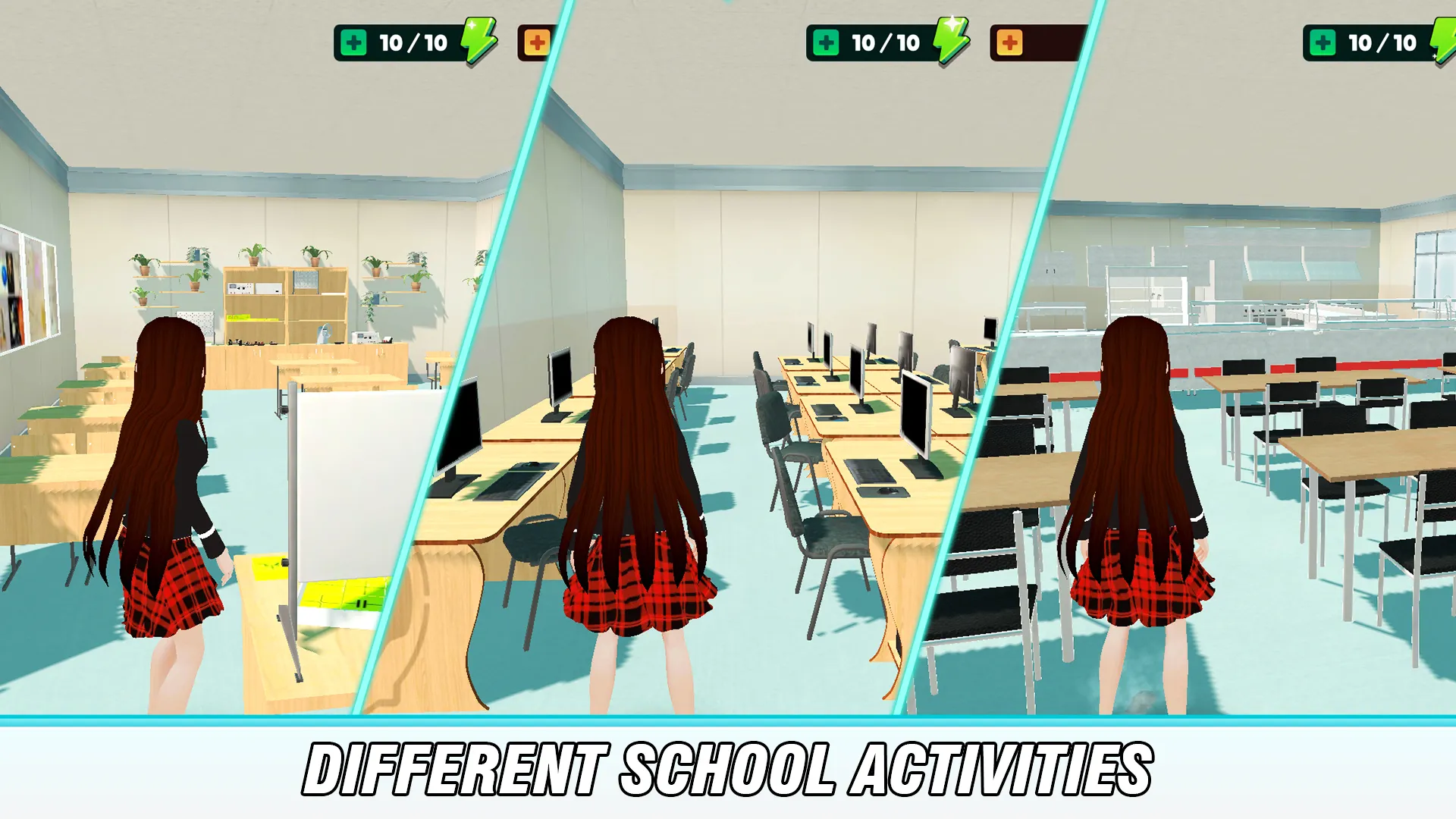 Anime School City Life Sim 3D | Indus Appstore | Screenshot