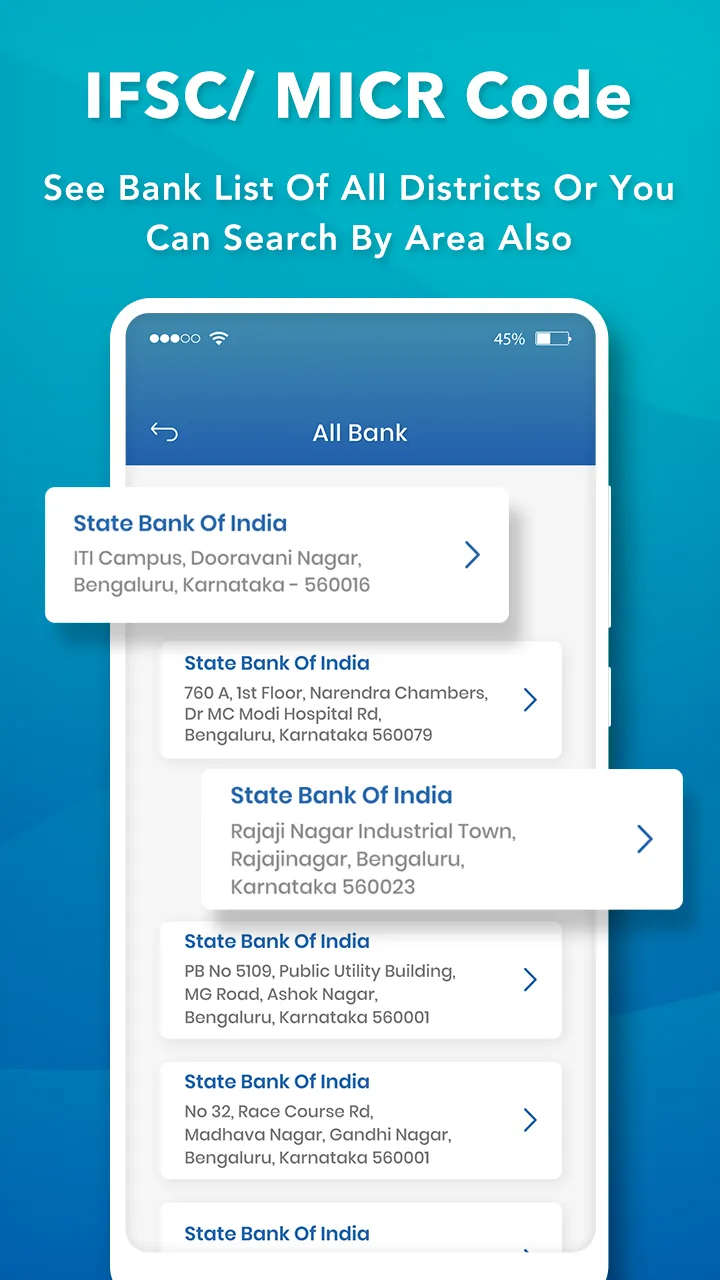 IFSC--MICR Code | Indus Appstore | Screenshot