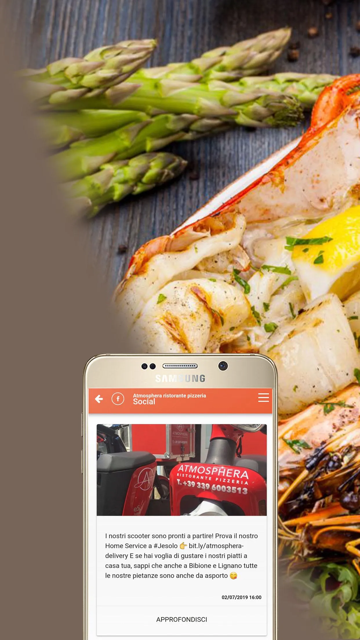 Atmosphera Ristorante Pizzeria | Indus Appstore | Screenshot