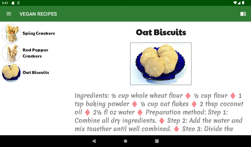 Vegan recipes | Indus Appstore | Screenshot