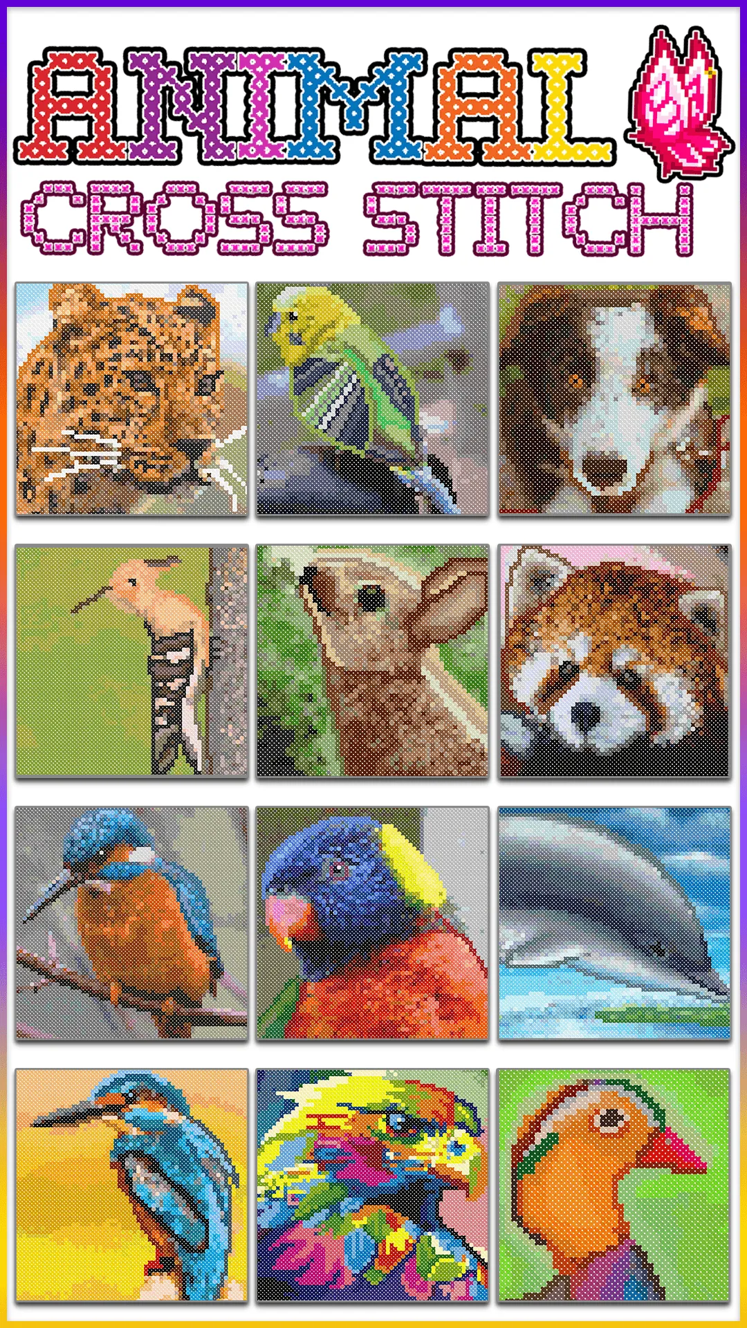 Animals Cross Stitch Coloring | Indus Appstore | Screenshot