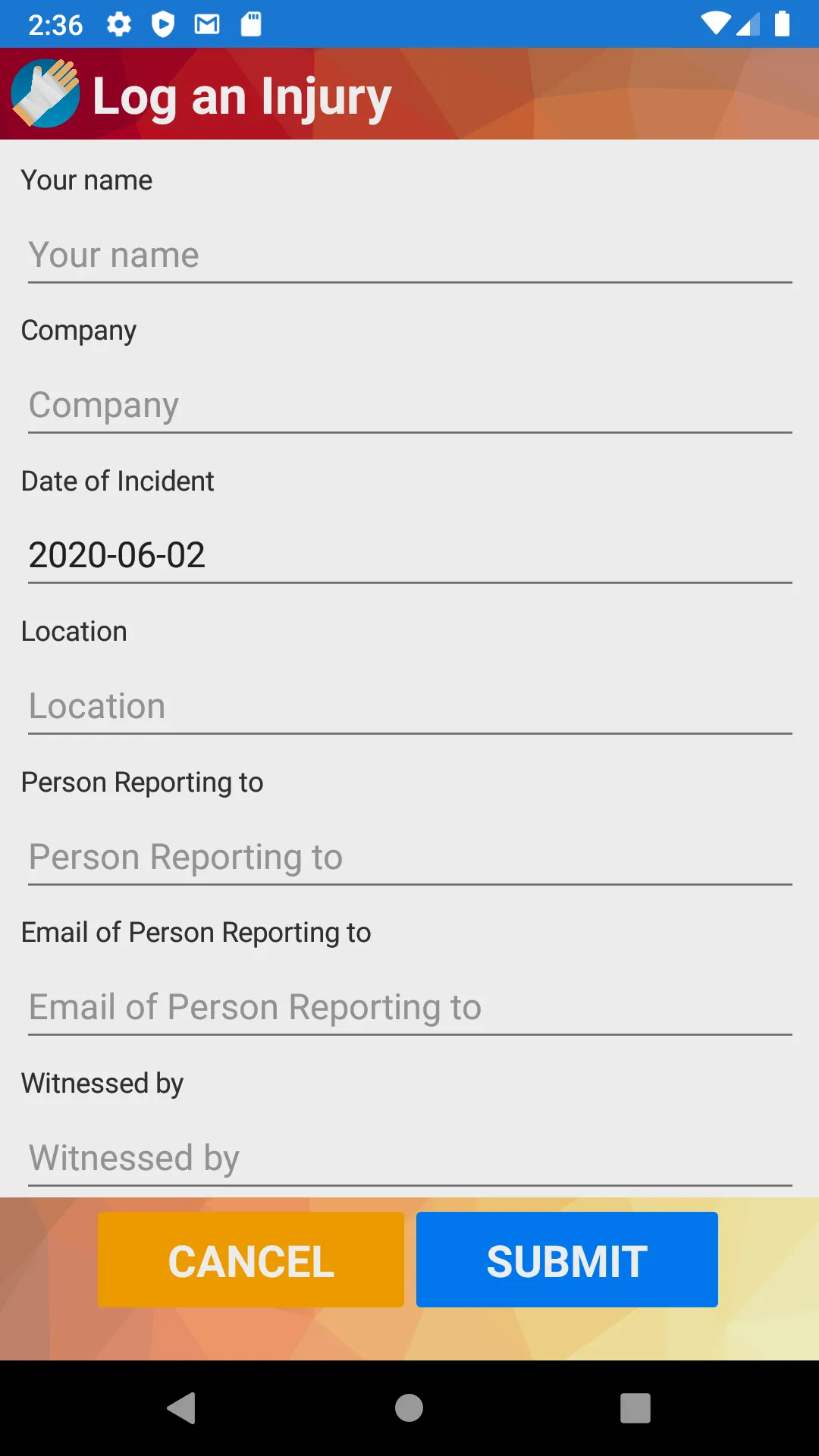 Incident Report | Indus Appstore | Screenshot