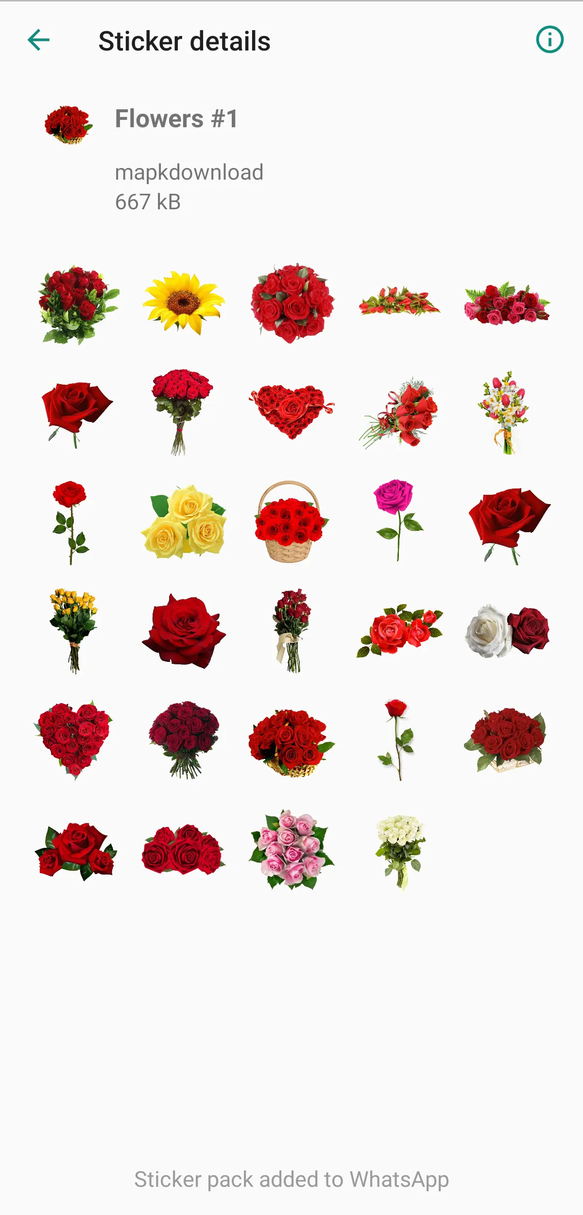 WASticker Flowers Stickers | Indus Appstore | Screenshot