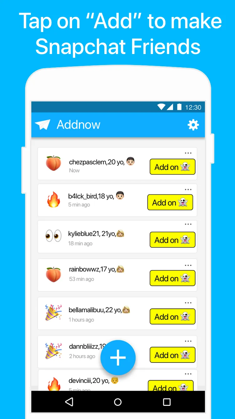 Friends for Snapchat - AddNow | Indus Appstore | Screenshot