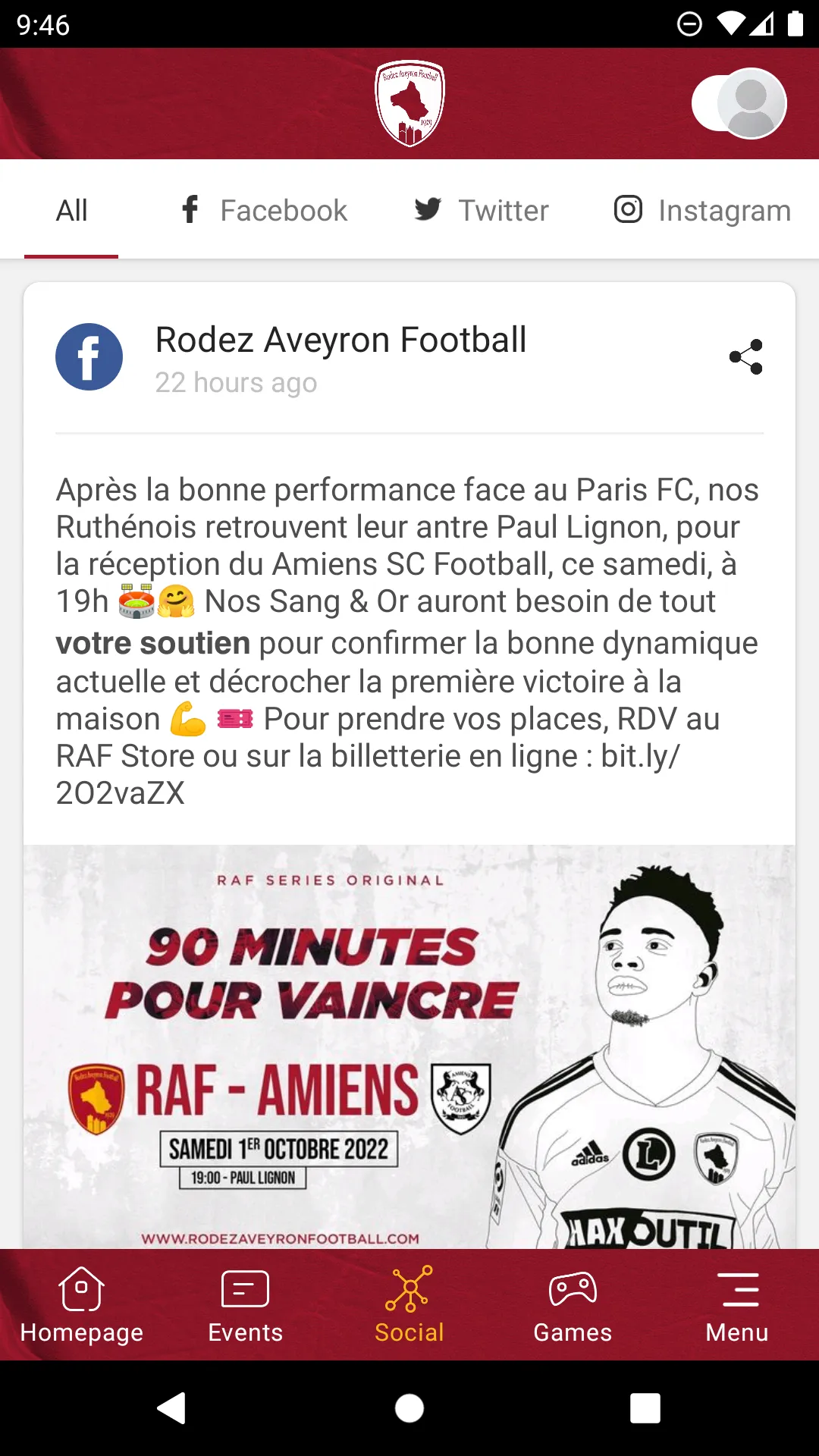 Rodez Aveyron Football | Indus Appstore | Screenshot