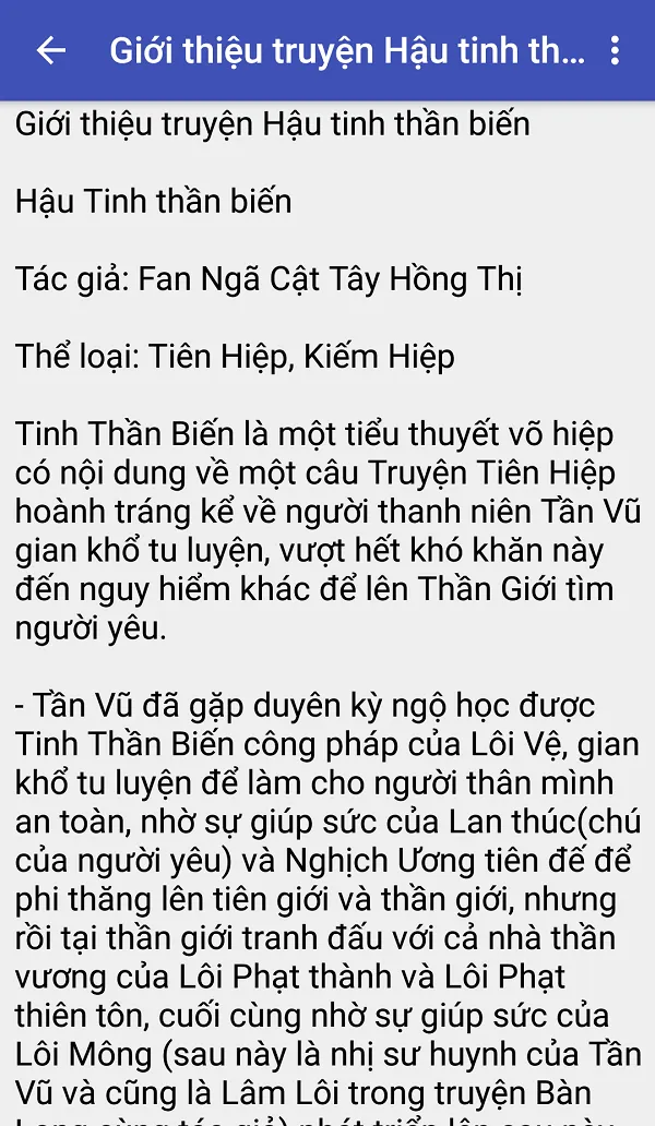 Hau tinh than bien - Tien hiep | Indus Appstore | Screenshot