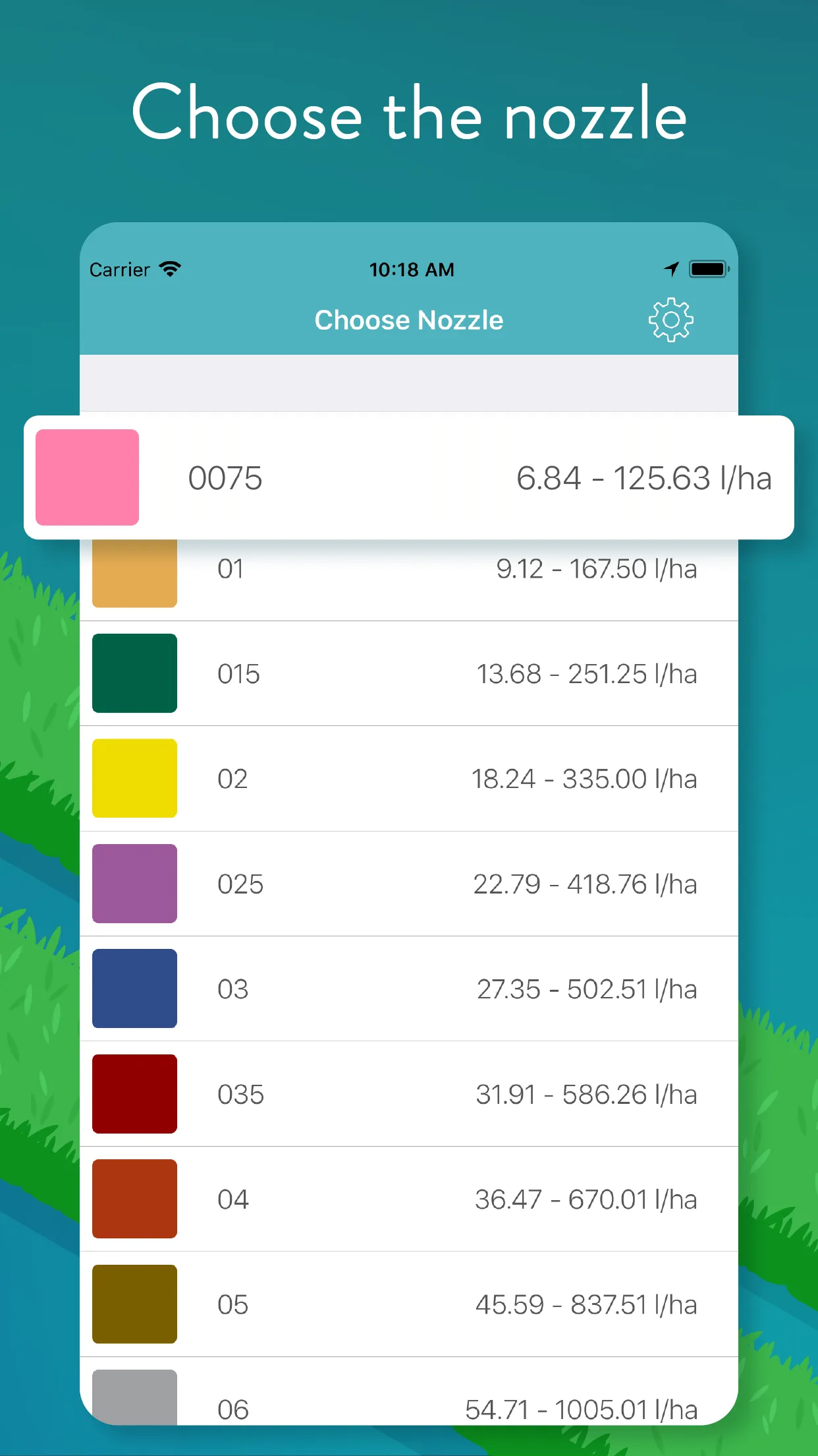 Sprayer calibrator | Indus Appstore | Screenshot