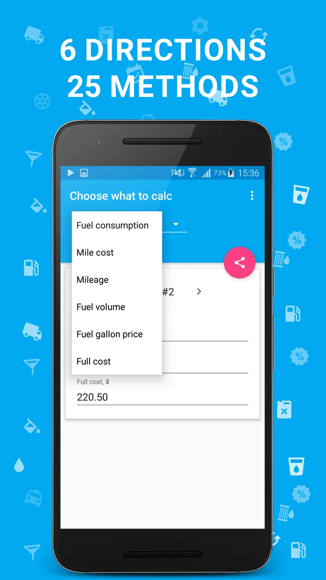 Fuel Consumption Calculator | Indus Appstore | Screenshot