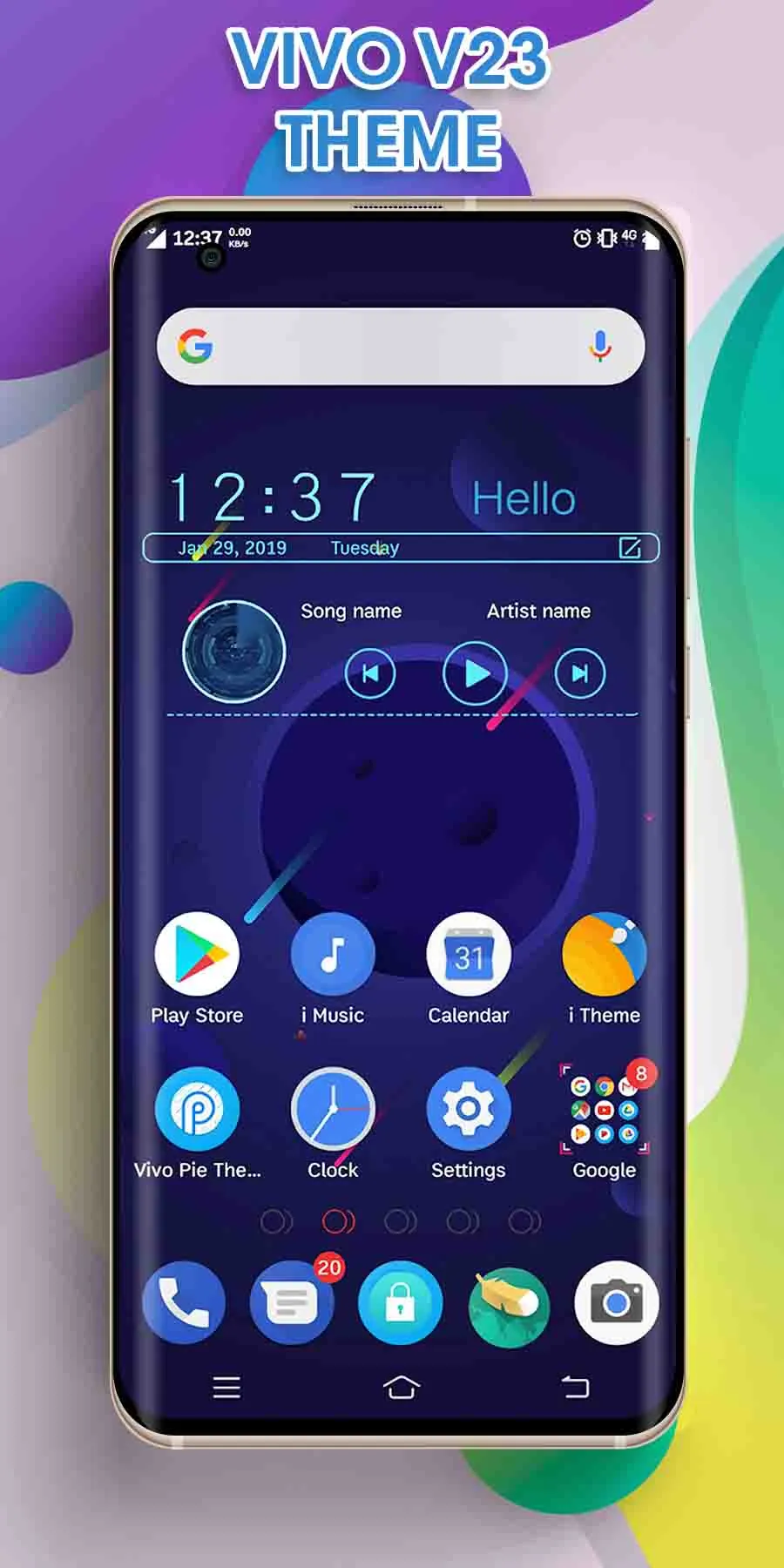 Vivo V23 Theme for Launcher | Indus Appstore | Screenshot