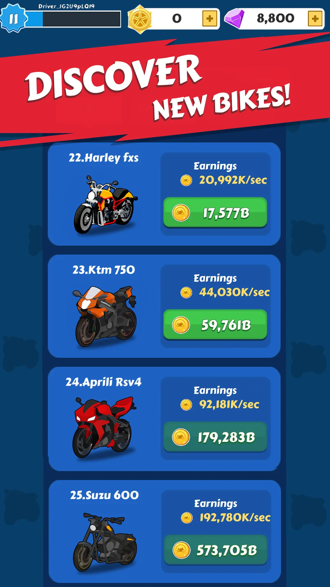 Merge Bike game Idle Tycoon | Indus Appstore | Screenshot