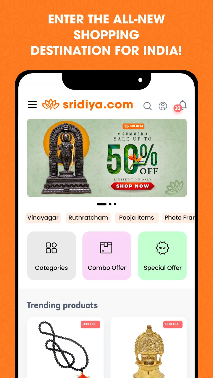 Sridiya Online Spiritual Store | Indus Appstore | Screenshot