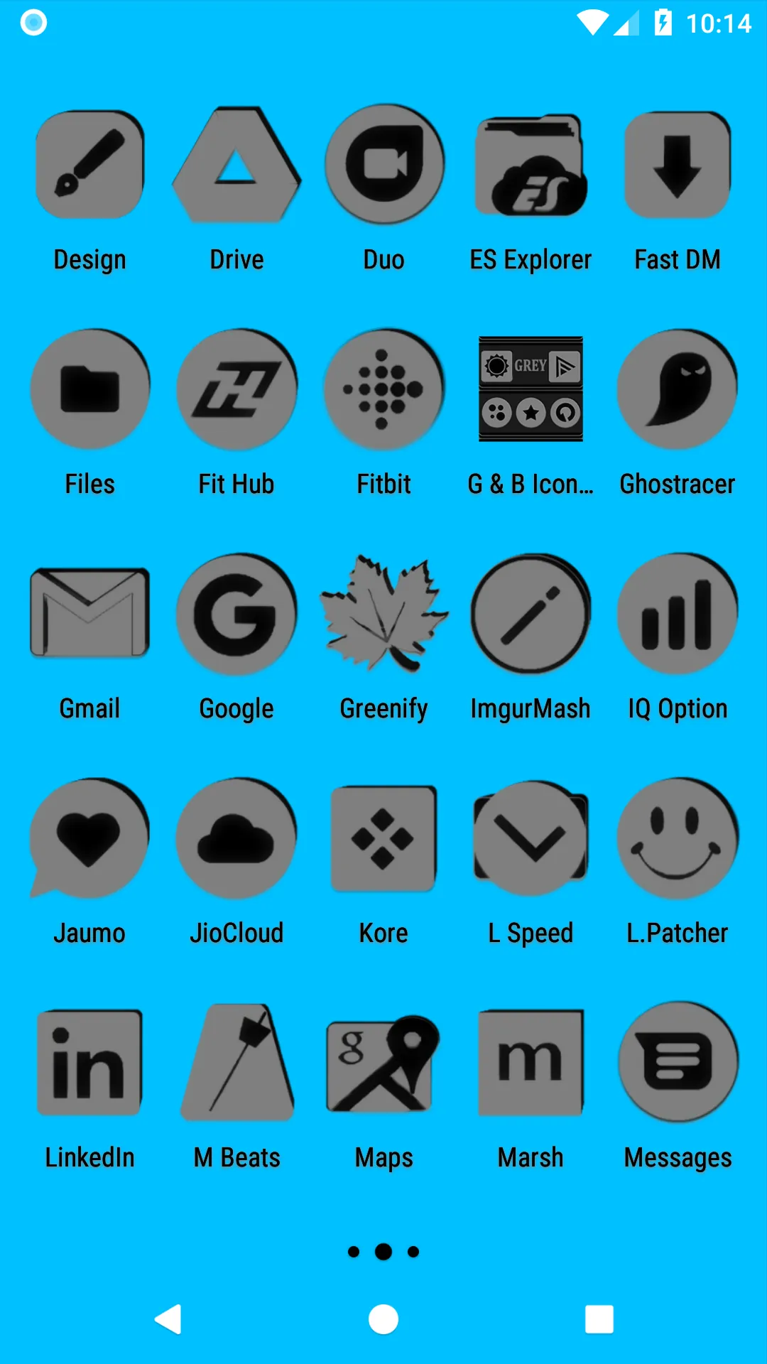 Grey and Black Icon Pack | Indus Appstore | Screenshot