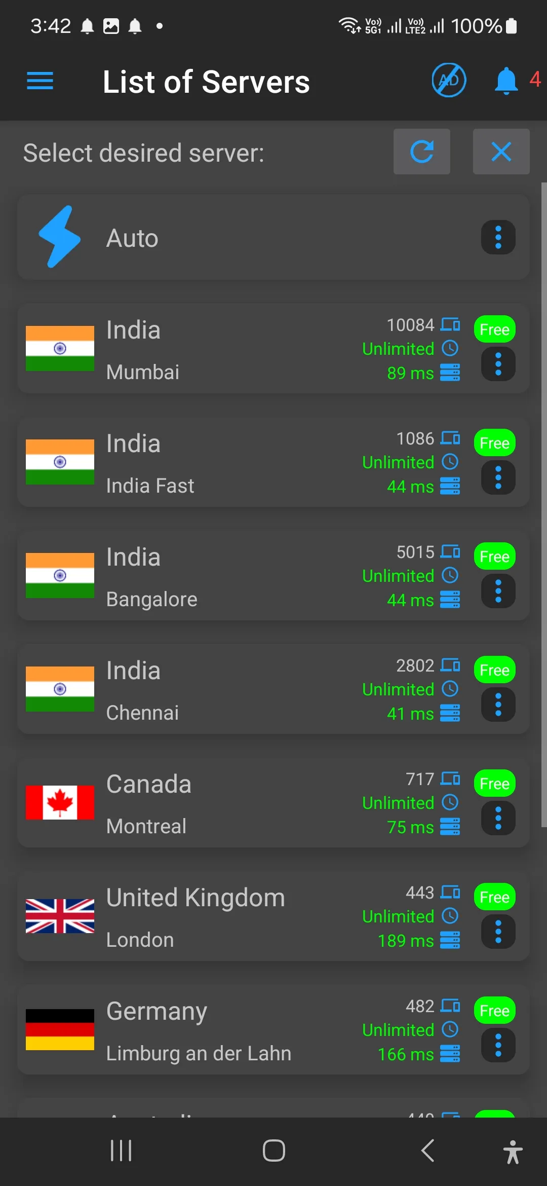 VPN INDIA -Secure & Fast Proxy | Indus Appstore | Screenshot