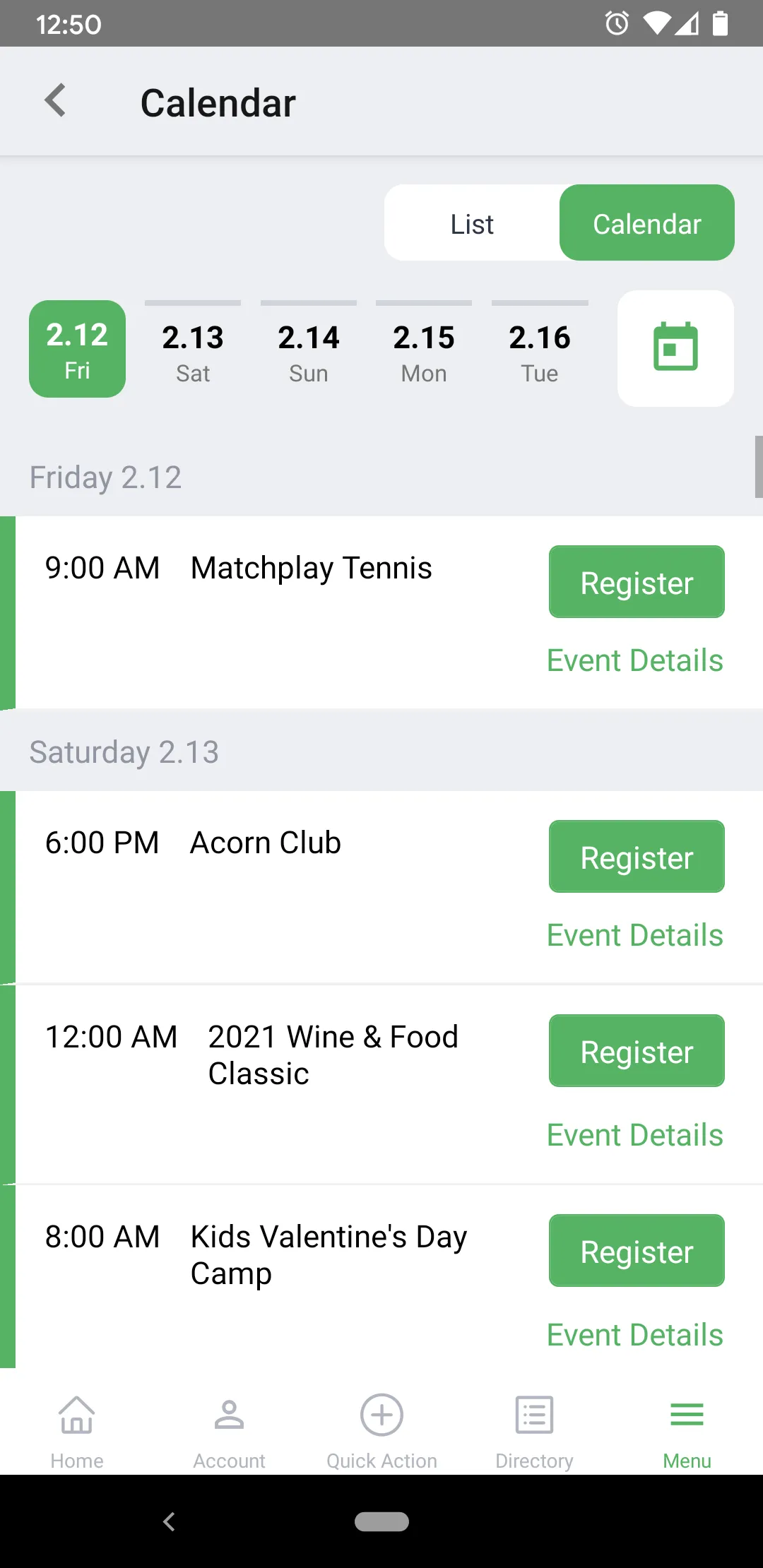 The Clubs at Houston Oaks | Indus Appstore | Screenshot