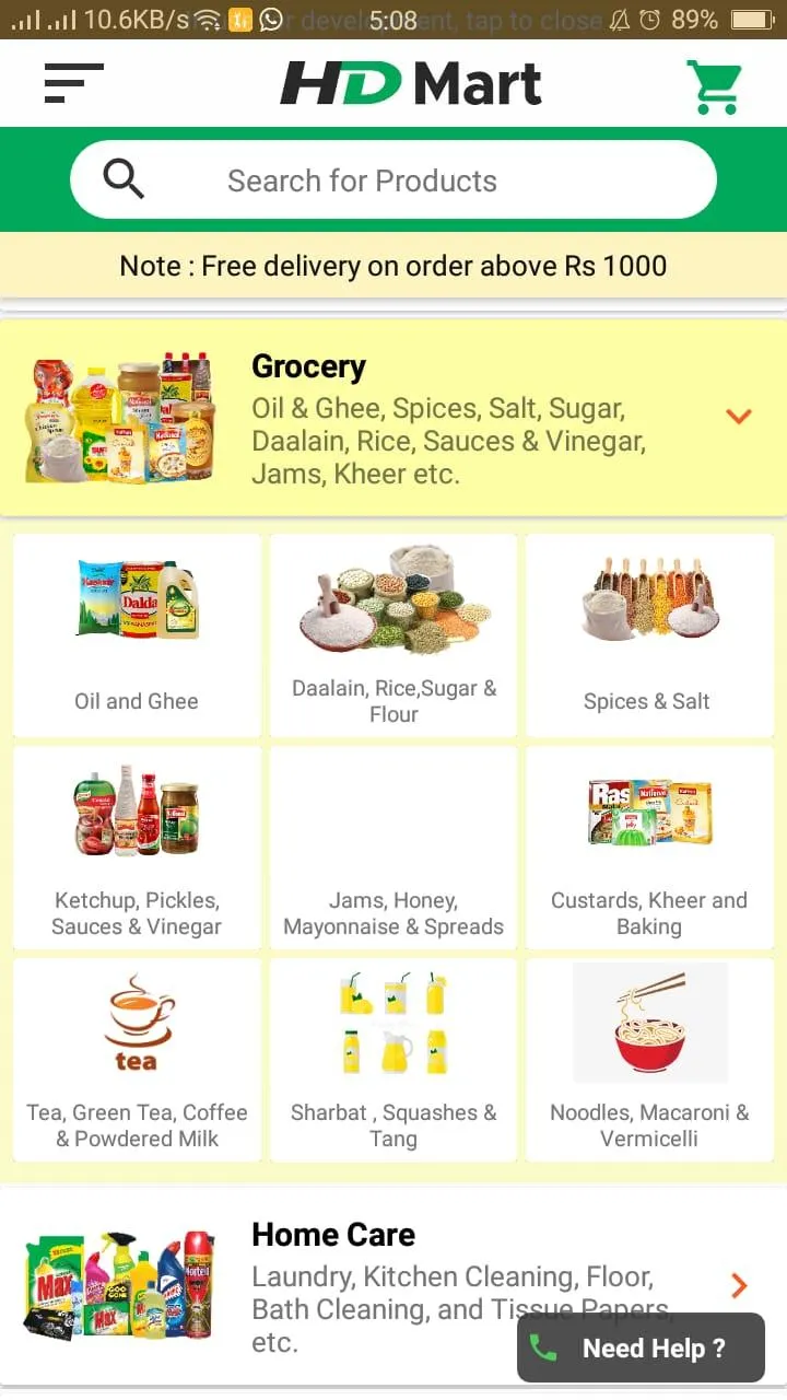 HD Mart - Online Grocery Store | Indus Appstore | Screenshot