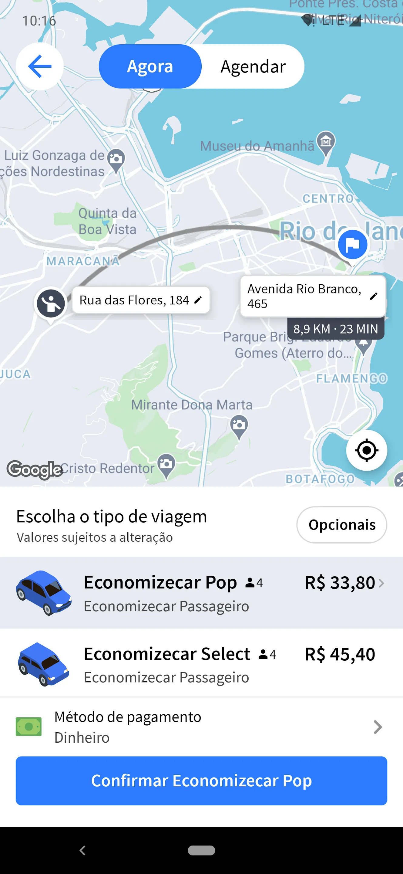 Economizecar Passageiro | Indus Appstore | Screenshot