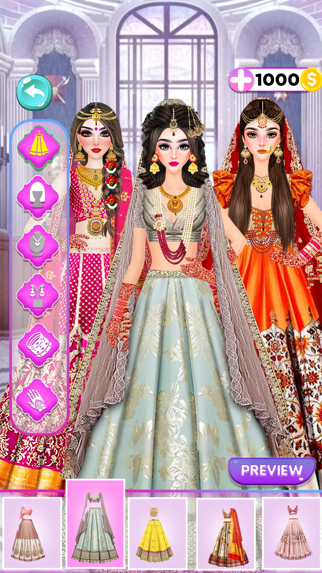 Indian Bridal Makeover Game | Indus Appstore | Screenshot