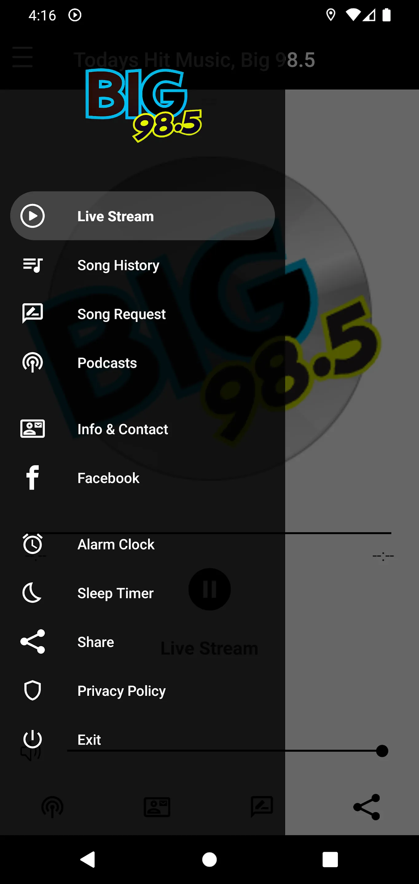 BIG 98.5, KHIC | Indus Appstore | Screenshot