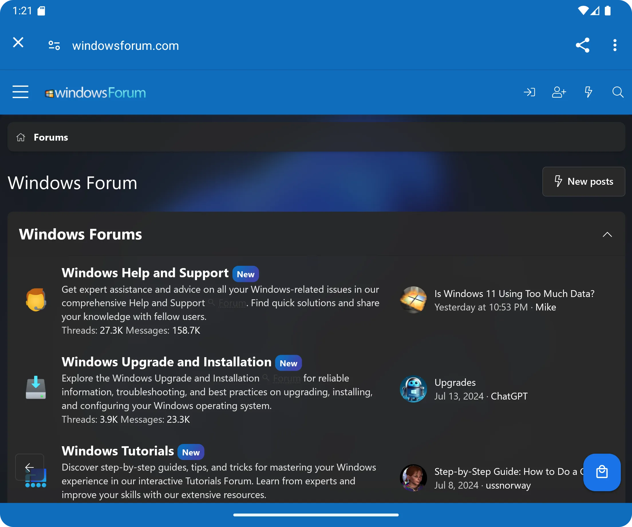 Windows Forums | Indus Appstore | Screenshot