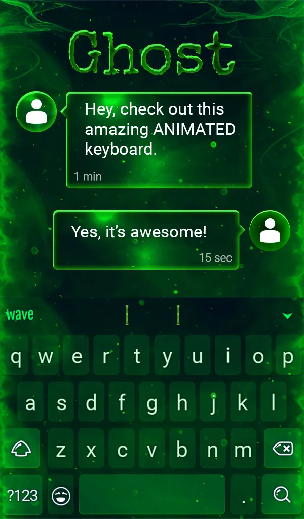 Ghost Keyboard & Wallpaper | Indus Appstore | Screenshot