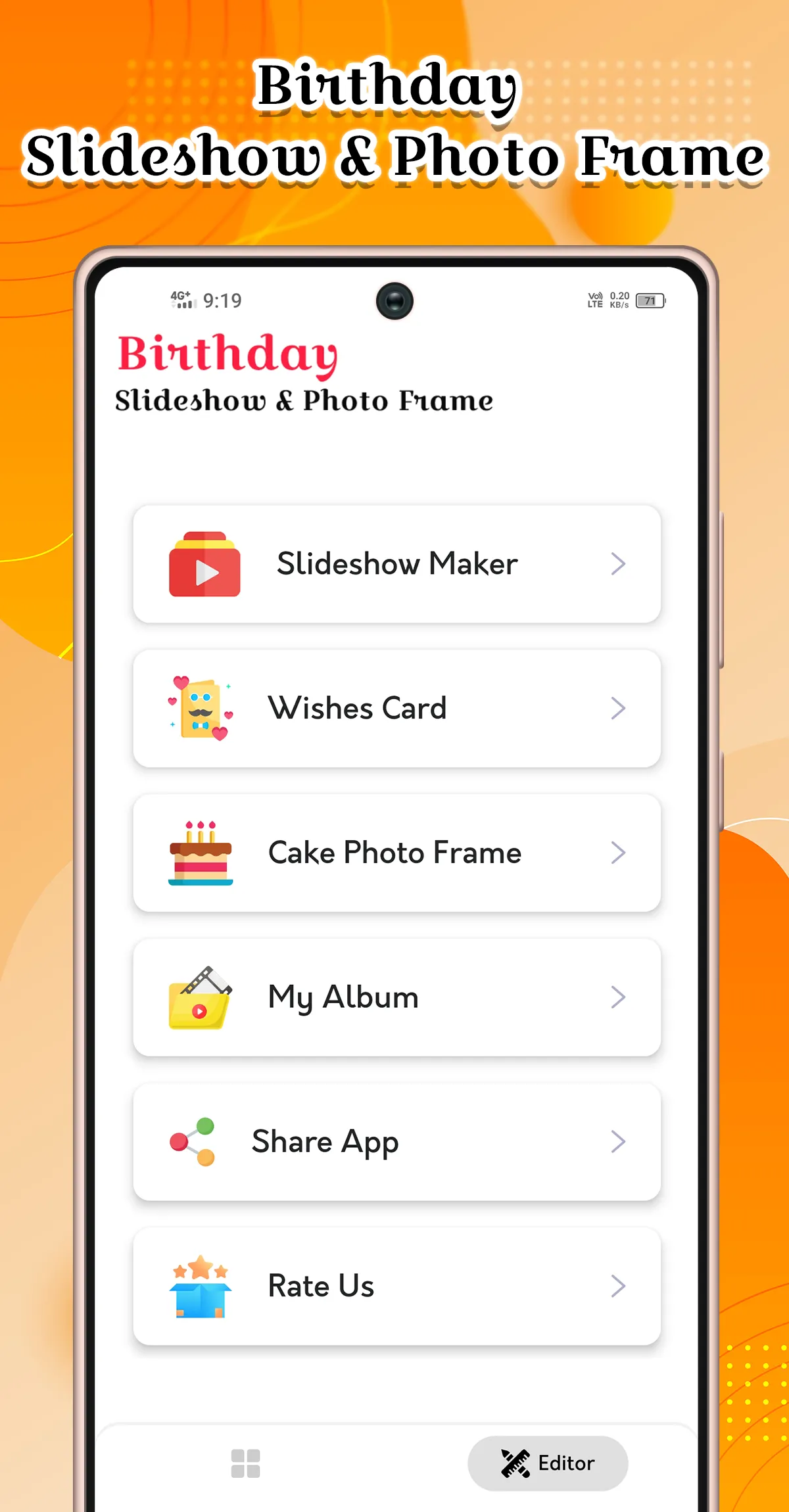 Birthday Song Video Maker | Indus Appstore | Screenshot