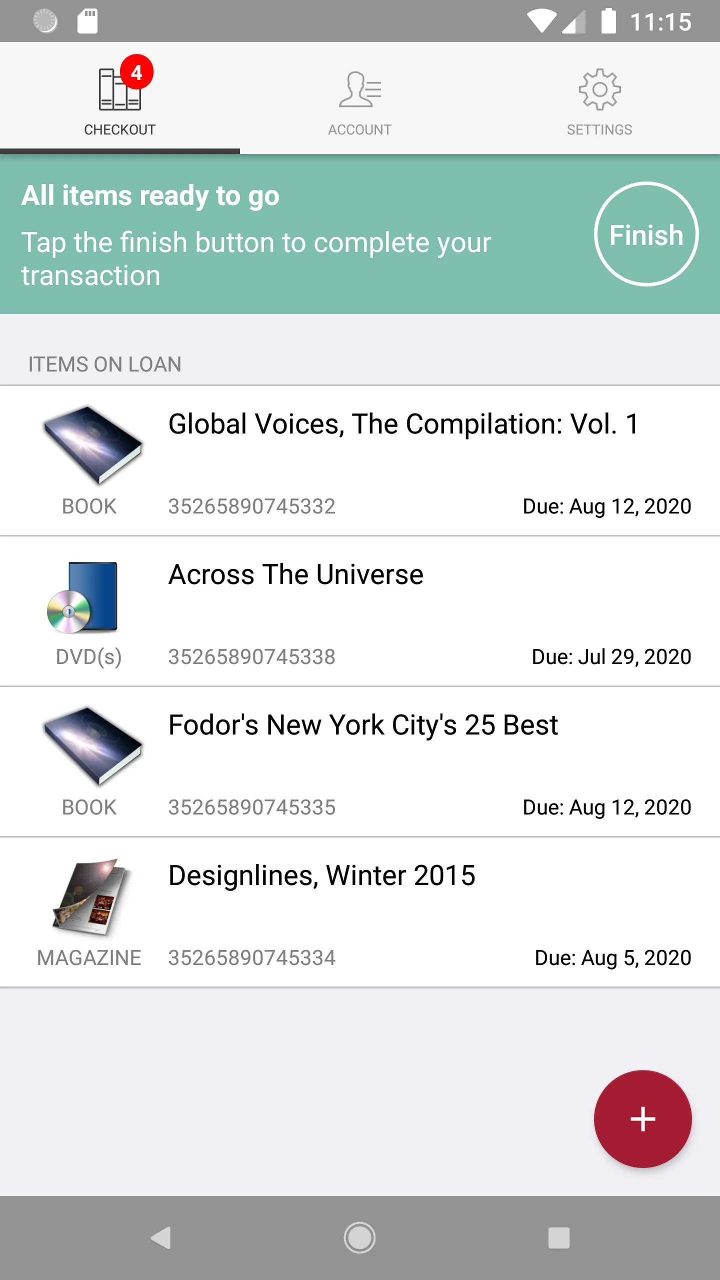 NorQuest Library Checkout | Indus Appstore | Screenshot