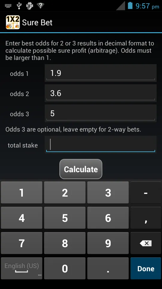 Sure Bet | Indus Appstore | Screenshot