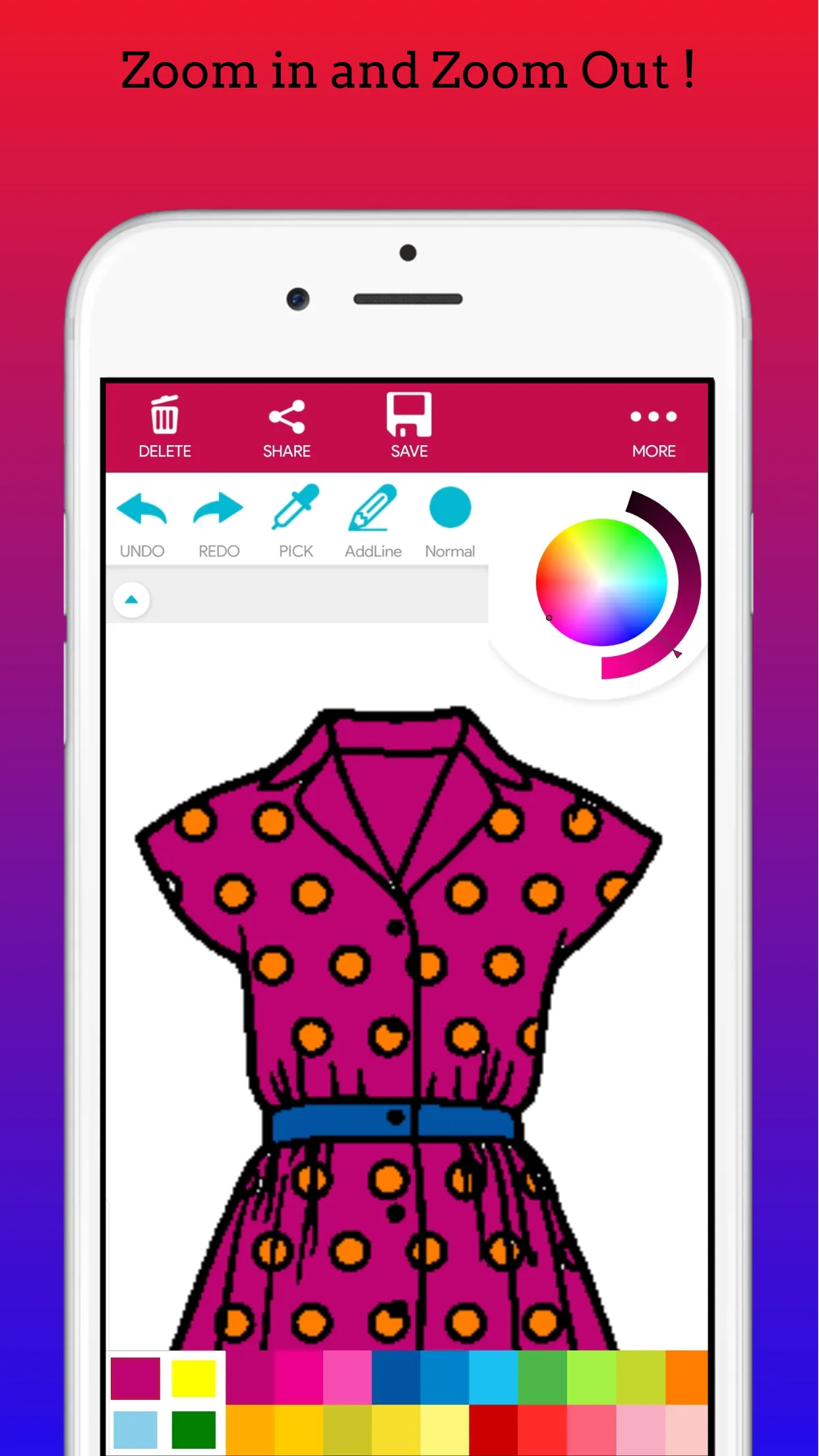 Fashion Dress Coloring Book | Indus Appstore | Screenshot