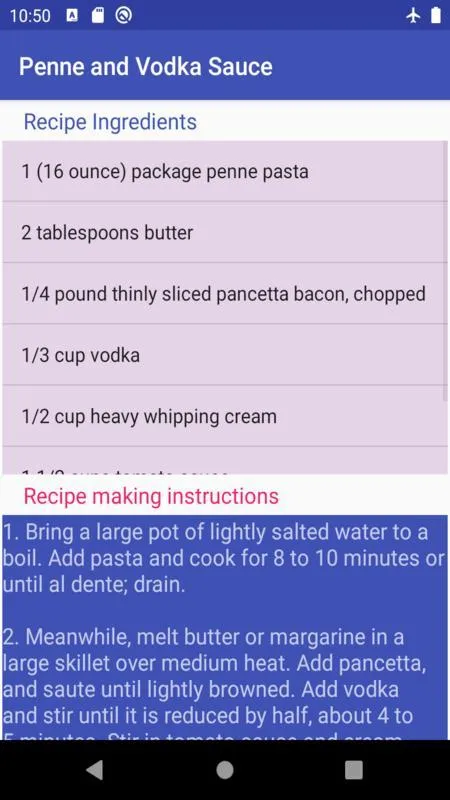 pasta n 30 minute: food recipe | Indus Appstore | Screenshot