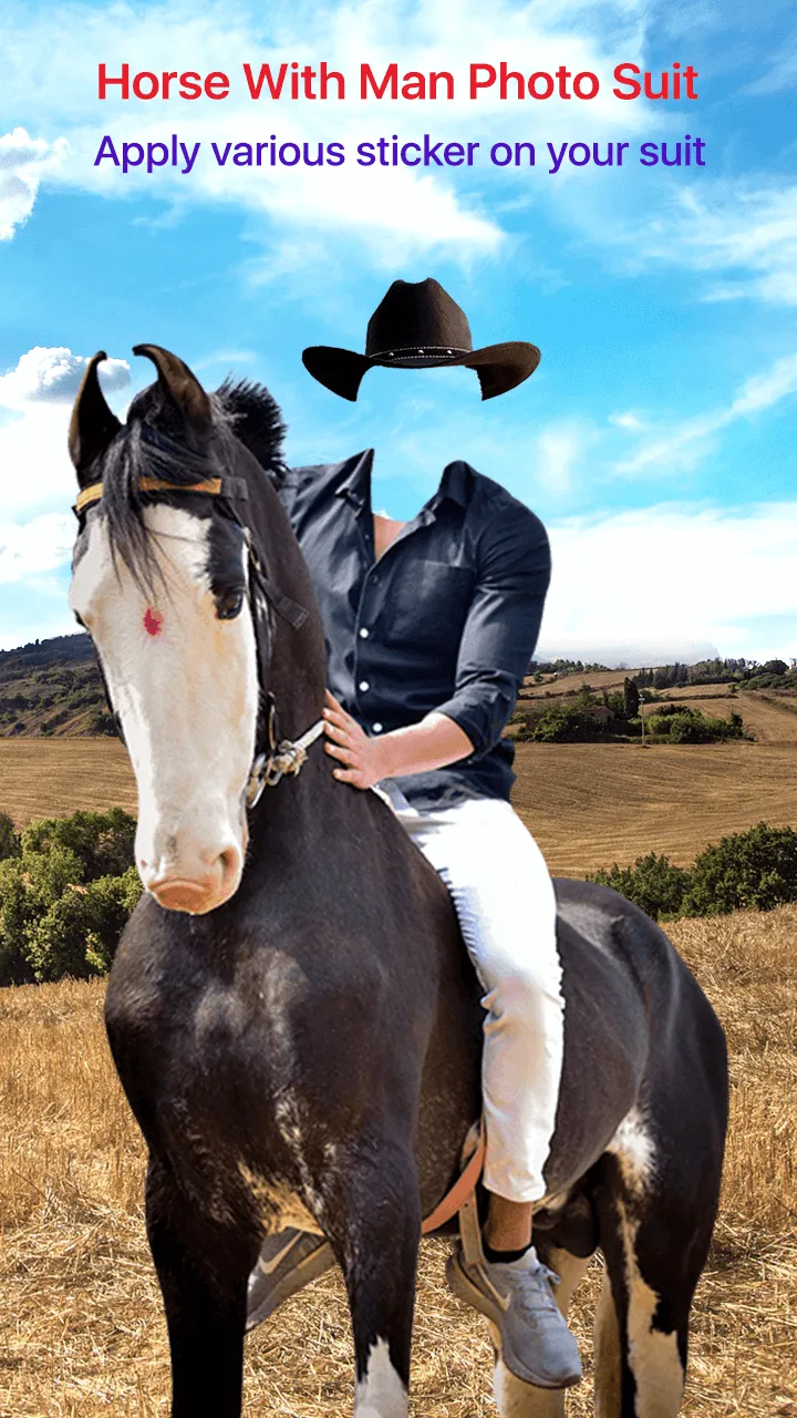 Horse With Man Photo Suit | Indus Appstore | Screenshot