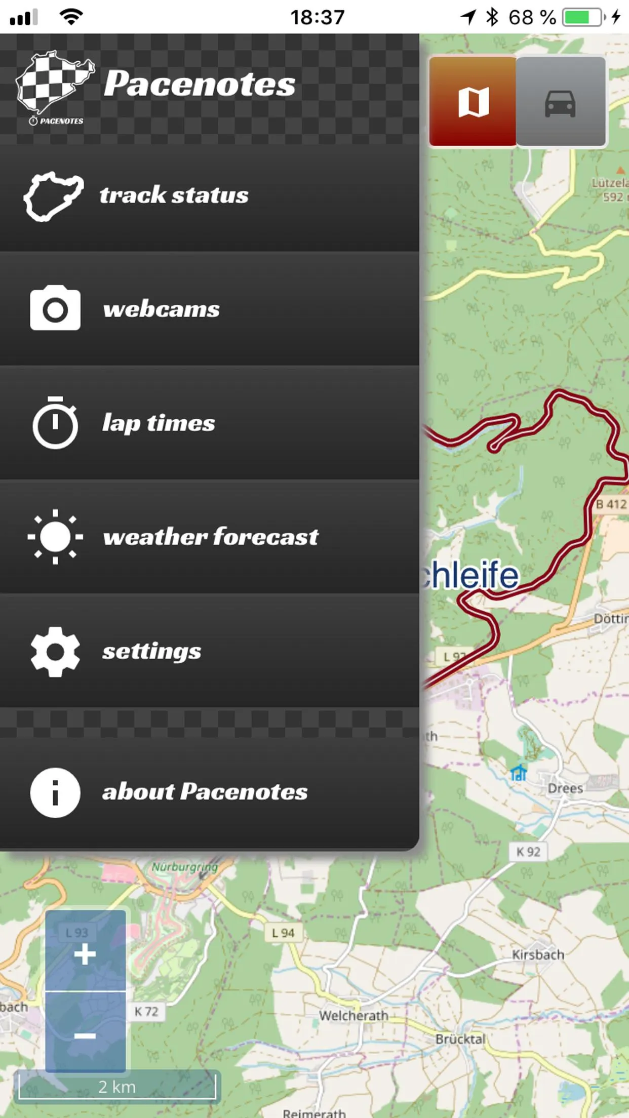 Nordschleife Pacenotes | Indus Appstore | Screenshot