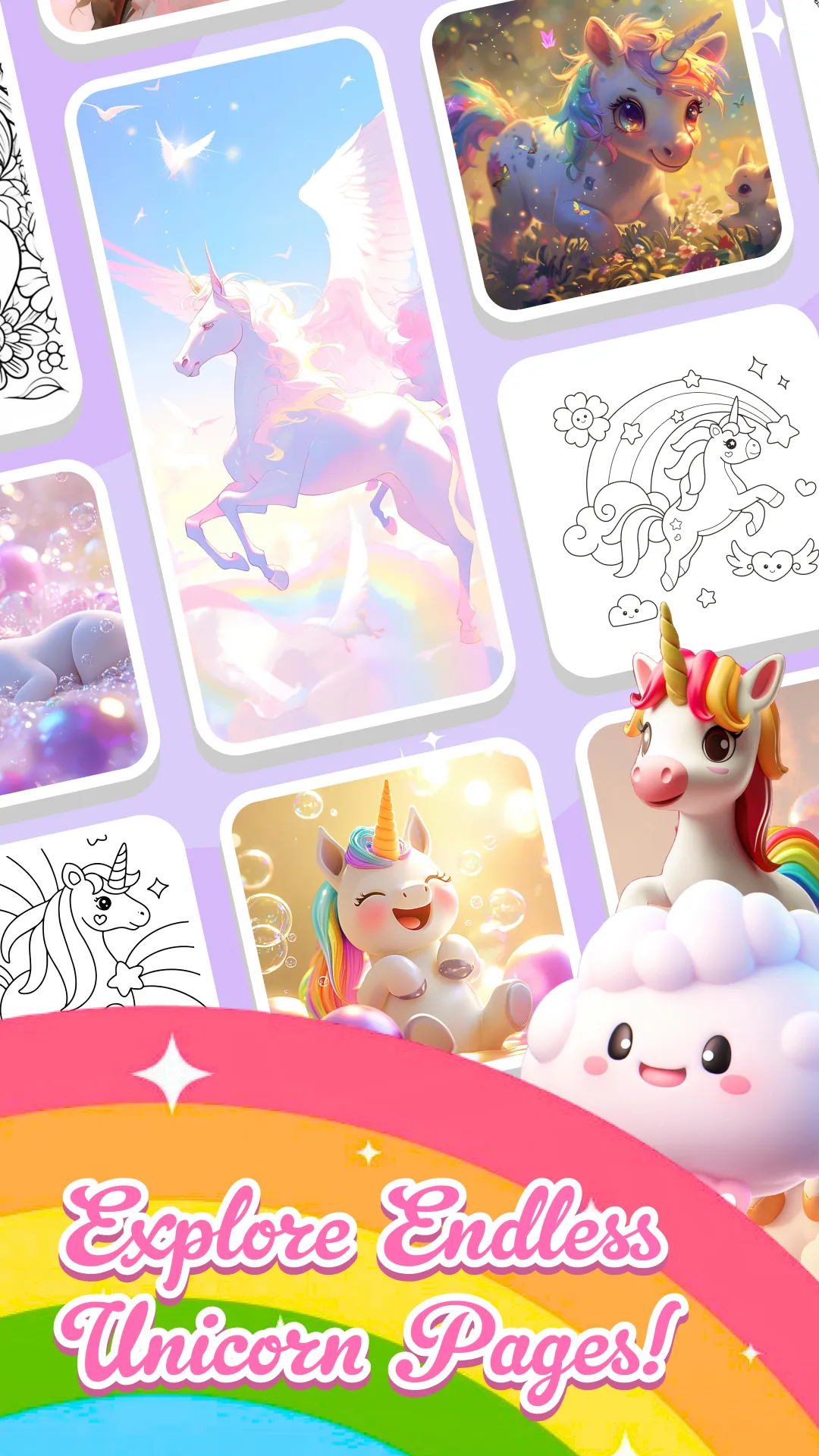 Unicorn Coloring Wonderland | Indus Appstore | Screenshot