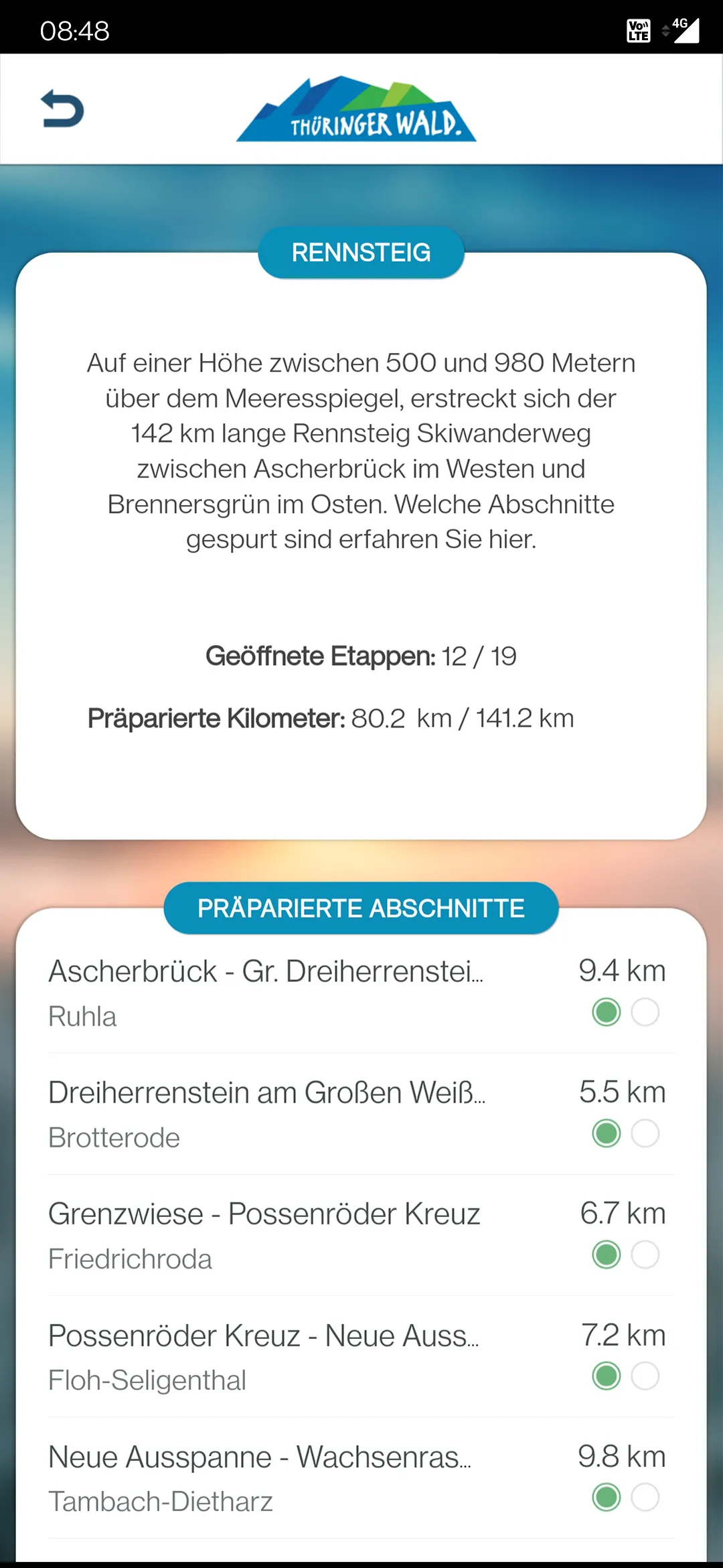 SchneeApp Thüringer Wald | Indus Appstore | Screenshot