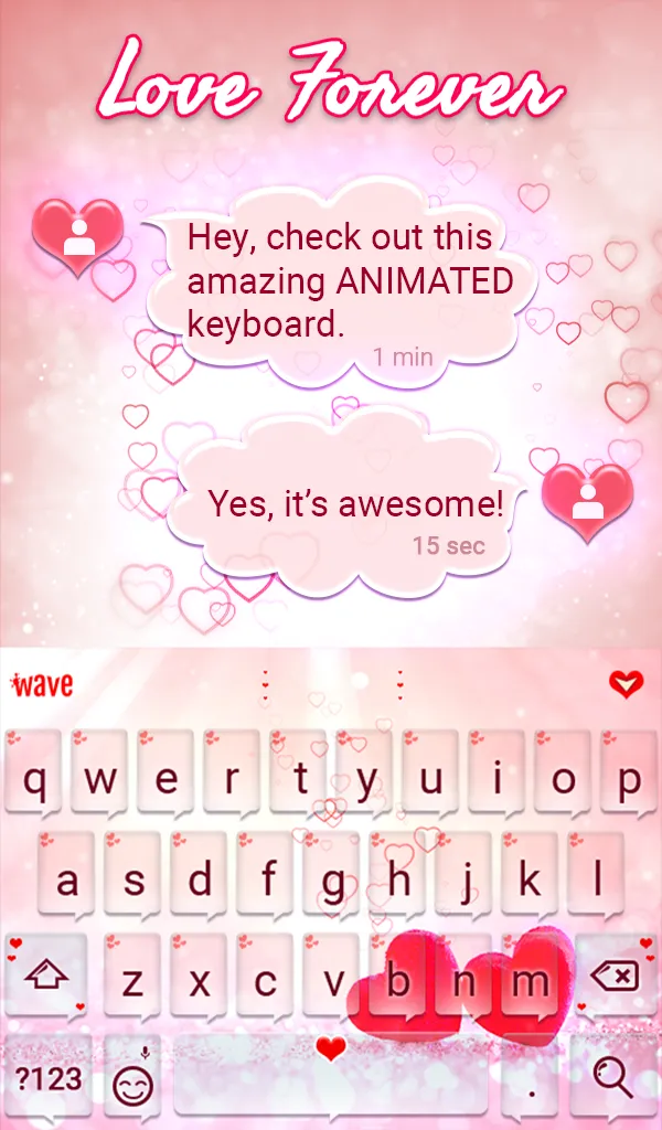 Love Wallpaper Keyboard Theme | Indus Appstore | Screenshot