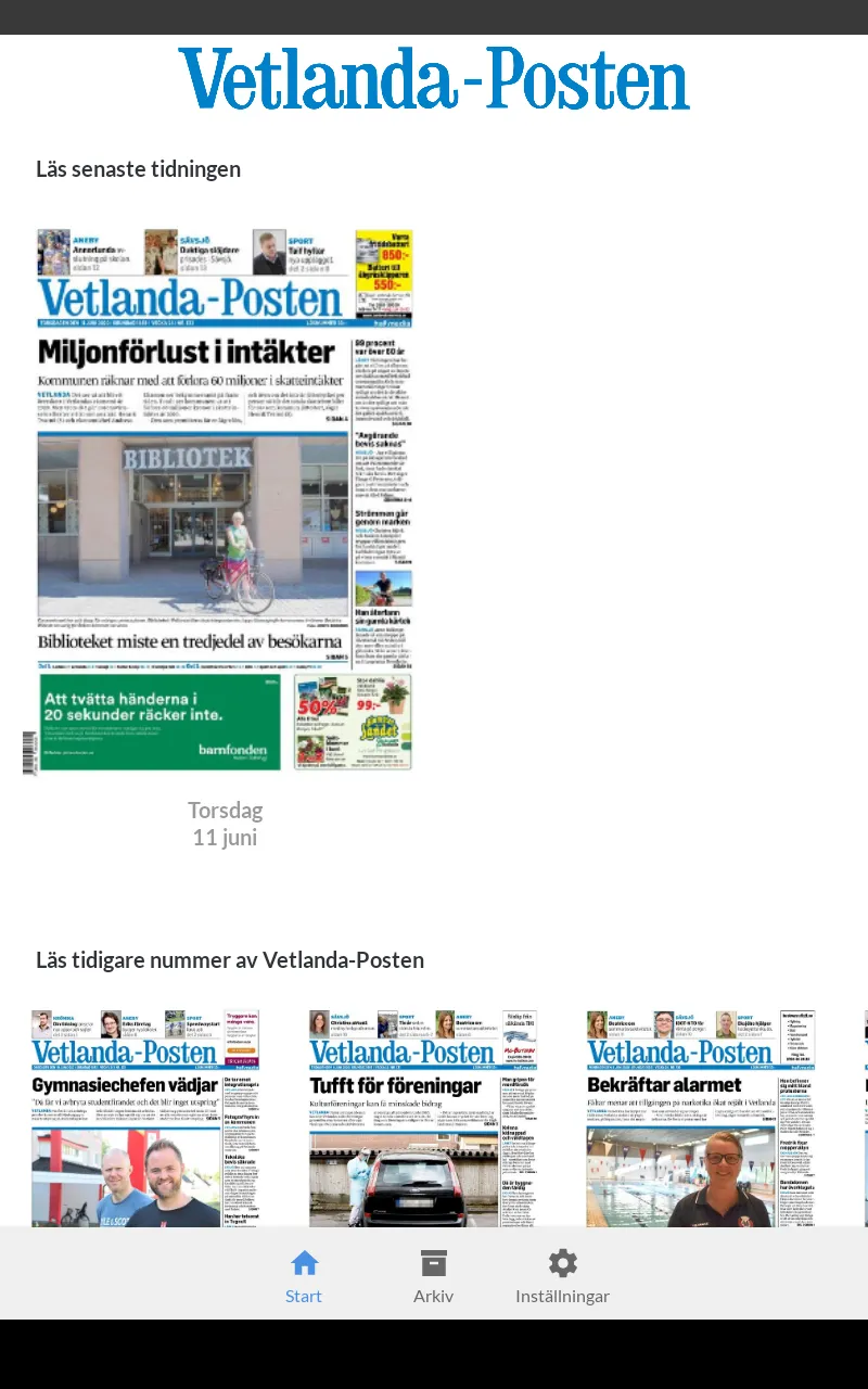 Vetlanda-Posten e-tidning | Indus Appstore | Screenshot