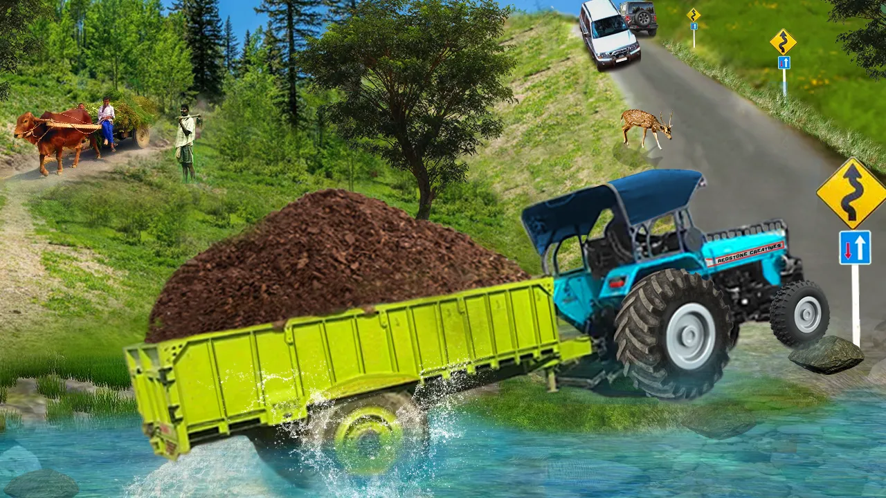 Heavy Tractor Trolley Game 3D | Indus Appstore | Screenshot