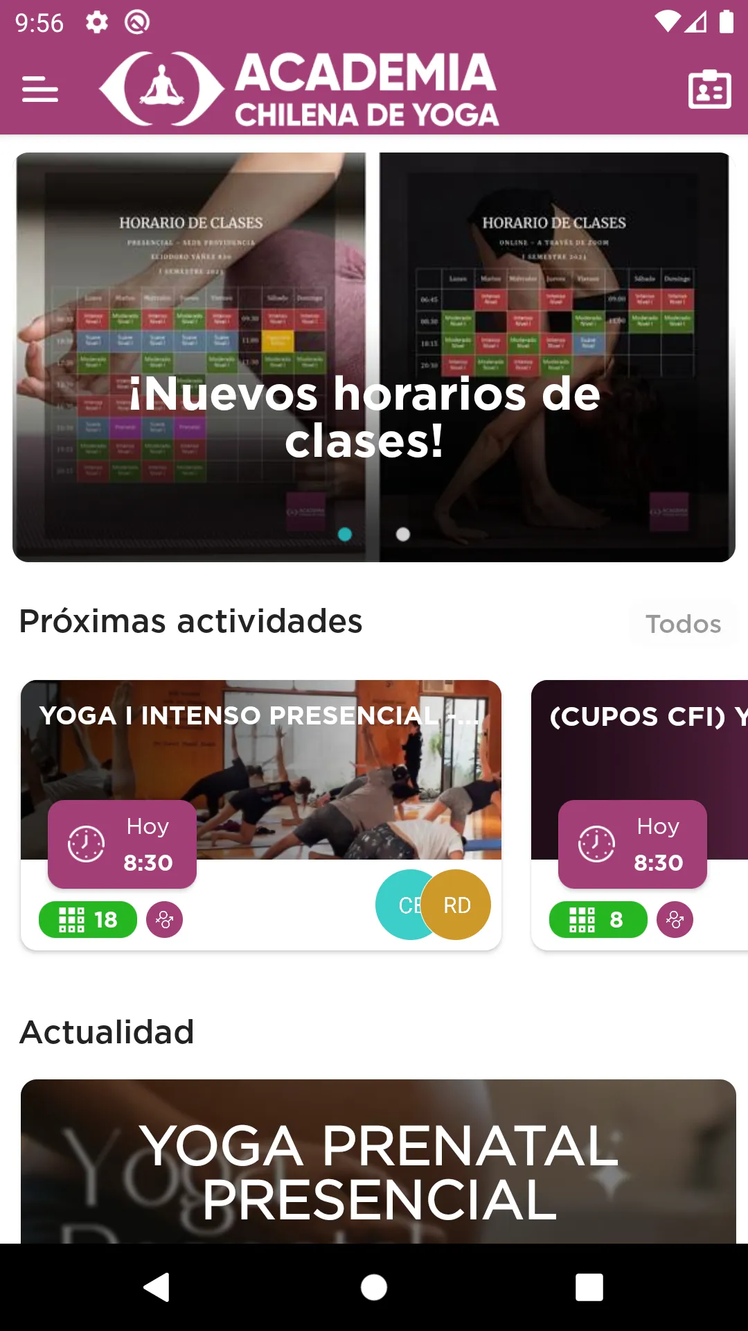 Academia Chilena De Yoga | Indus Appstore | Screenshot