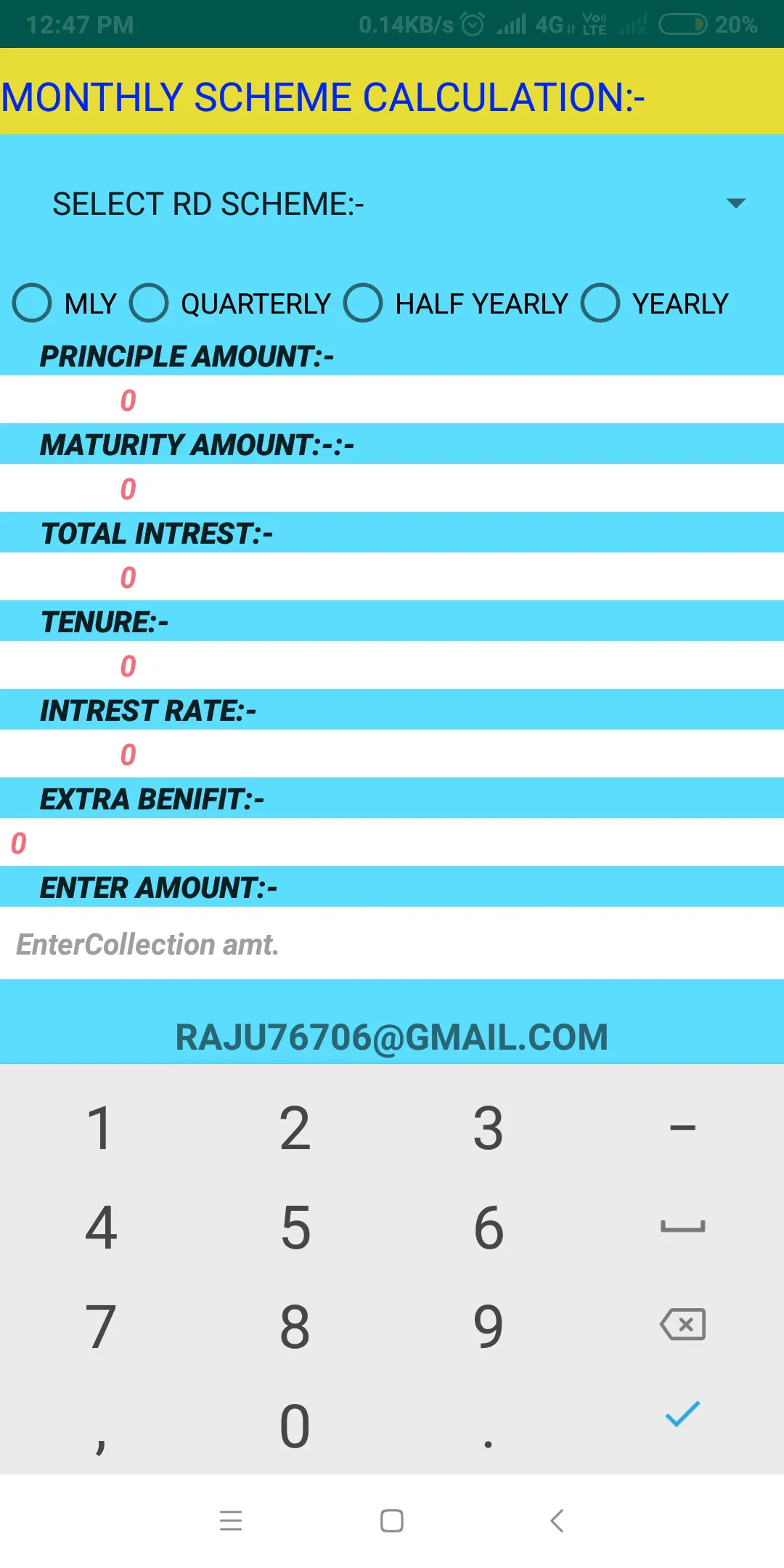 sahara india Scheme calculator | Indus Appstore | Screenshot