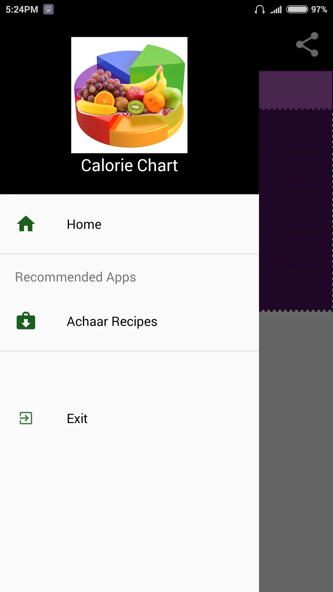 Calorie Chart | Indus Appstore | Screenshot